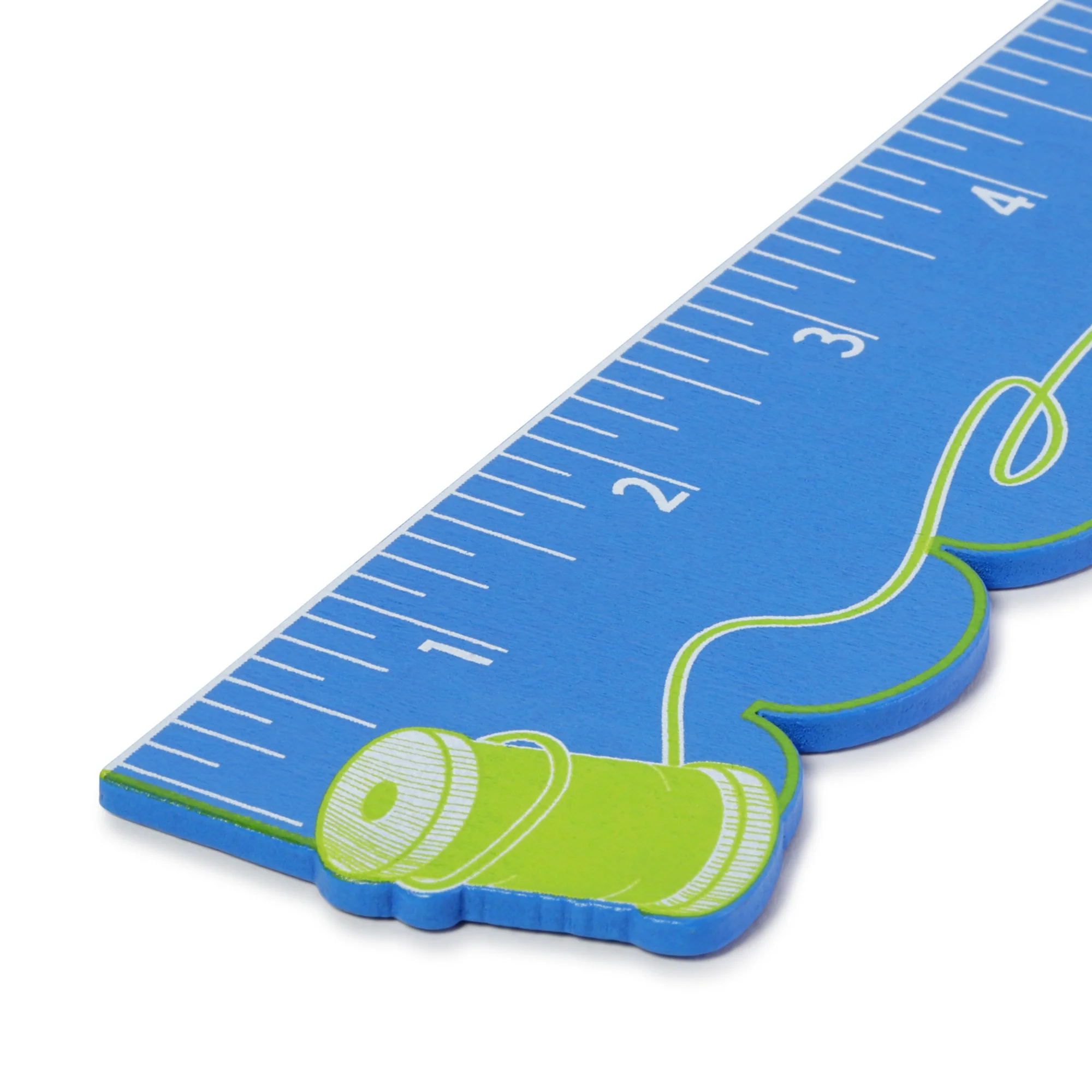 6" Wooden Ruler, Thread Spool - Image 3