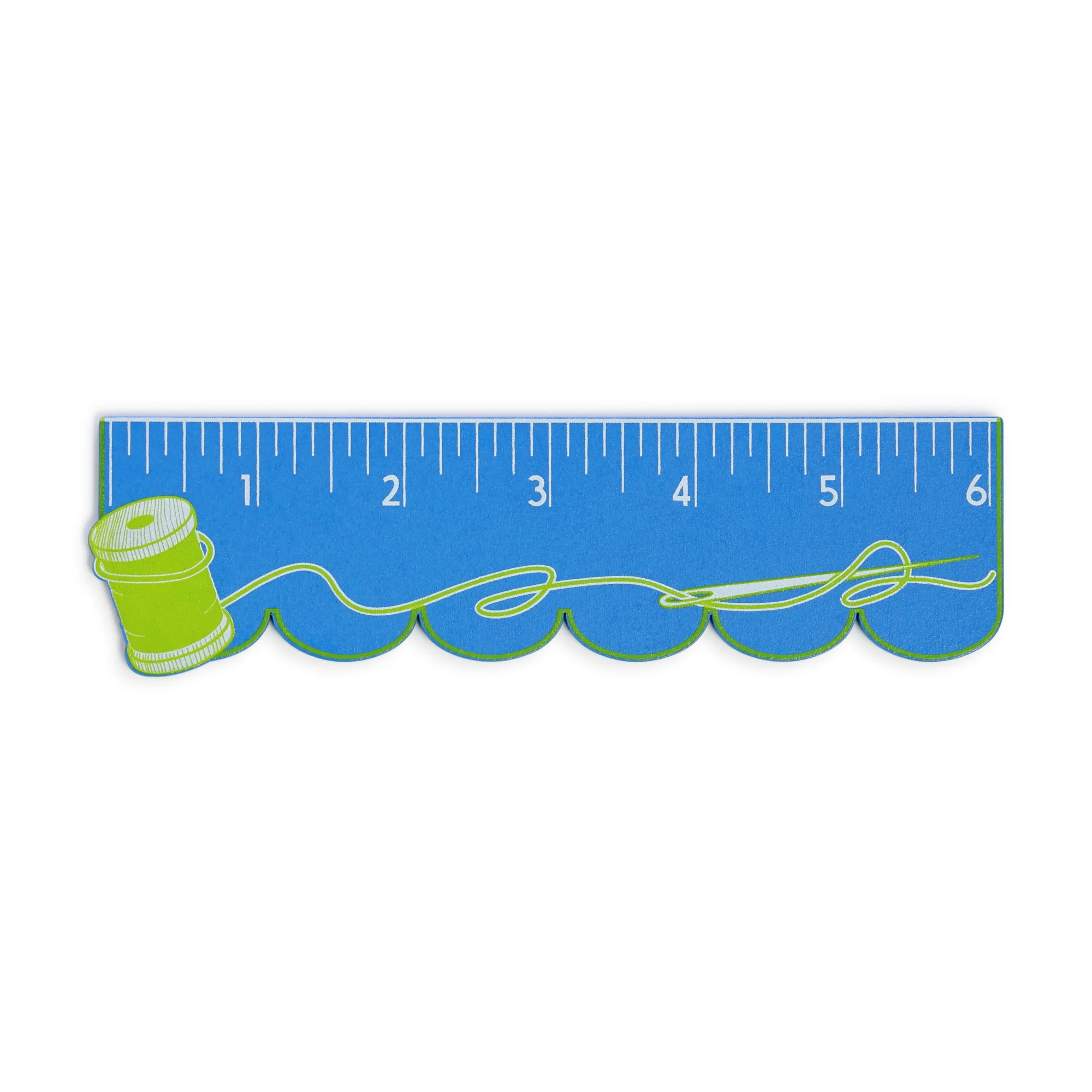 6" Wooden Ruler, Thread Spool - Image 4