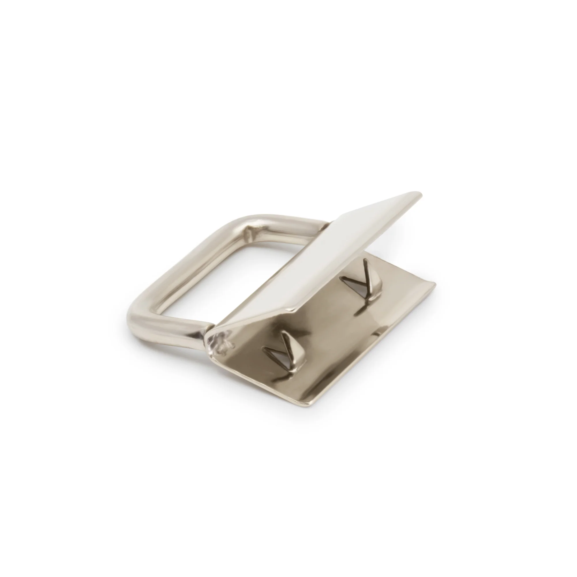 1" Key Fob Hardware Set - Bonus Pack, Nickel, 5 Sets - Image 3