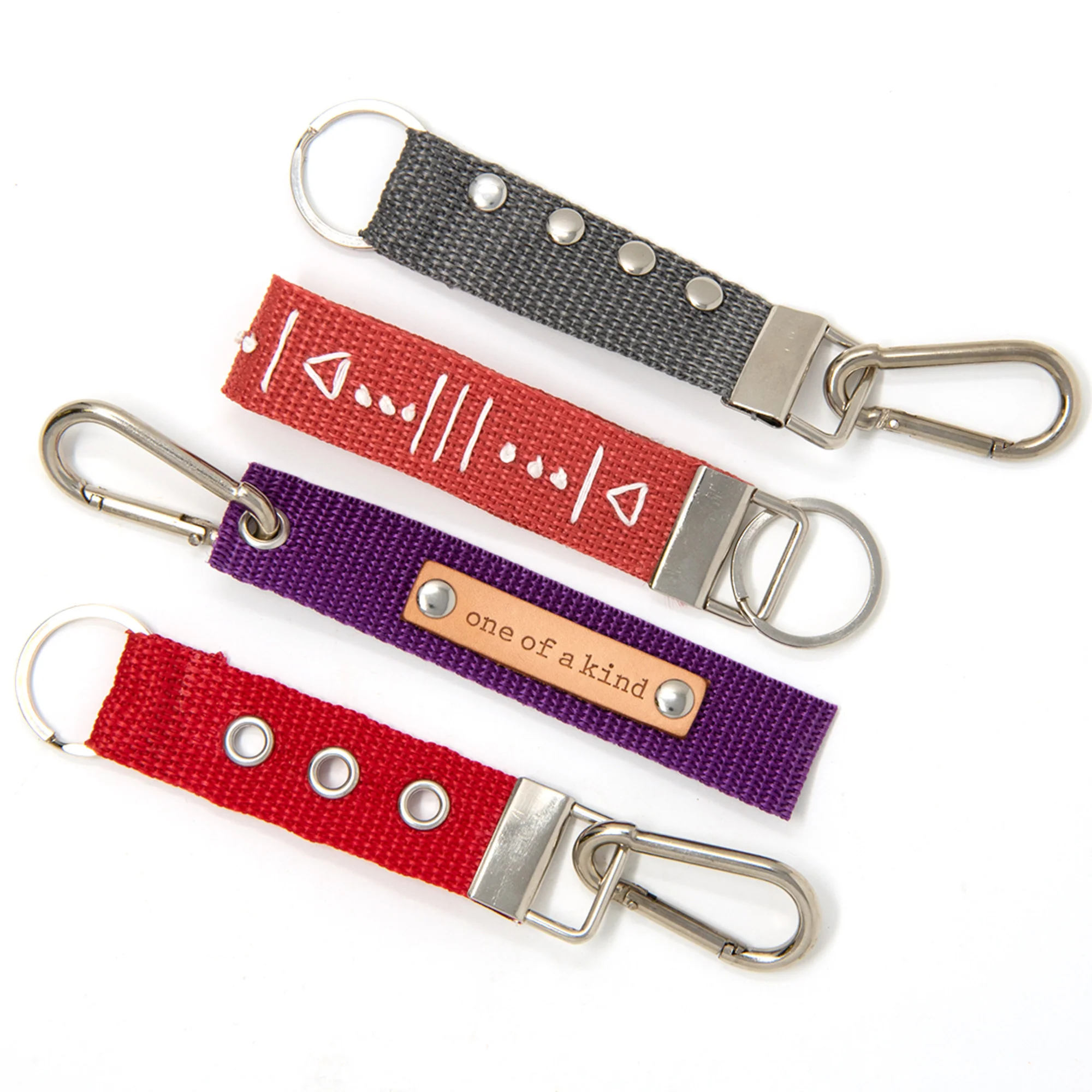 1" Key Fob Hardware Set - Bonus Pack, Nickel, 5 Sets - Image 7