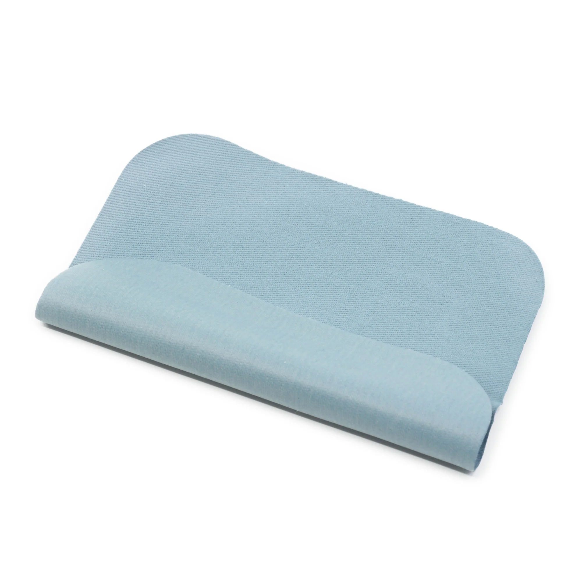 Twill Iron-On Patches, 5" x 5", 2 pc, Light Blue - Image 4