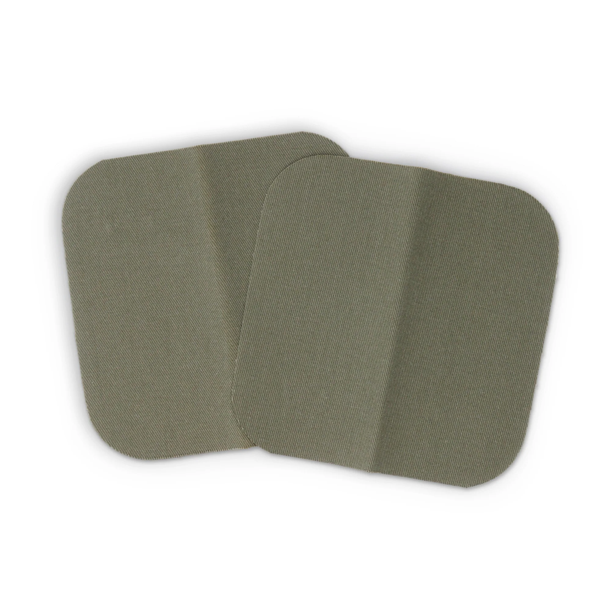 Twill Iron-On Patches, 5" x 5", 2 pc, Olive - Image 2