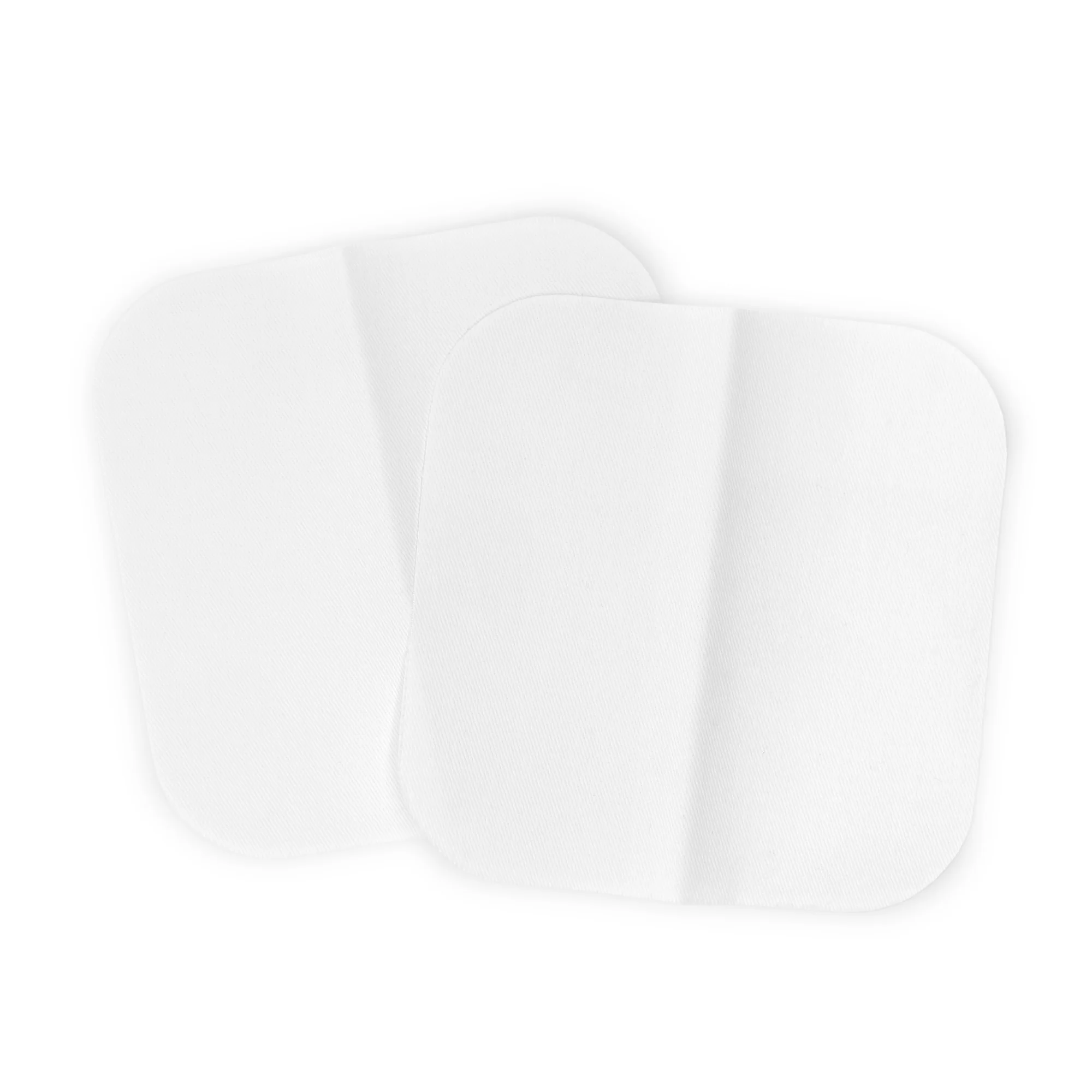 Twill Iron-On Patches, 5" x 5", 2 pc, White - Image 2