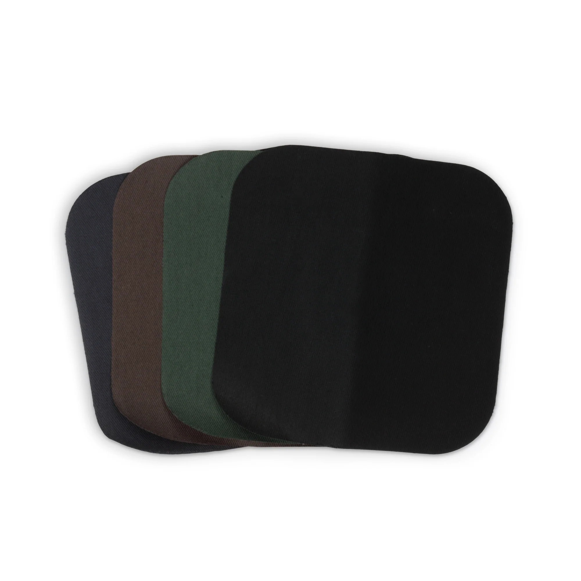 Twill Iron-On Patches, 5" x 5", 4 pc, Dark Assorted - Image 2
