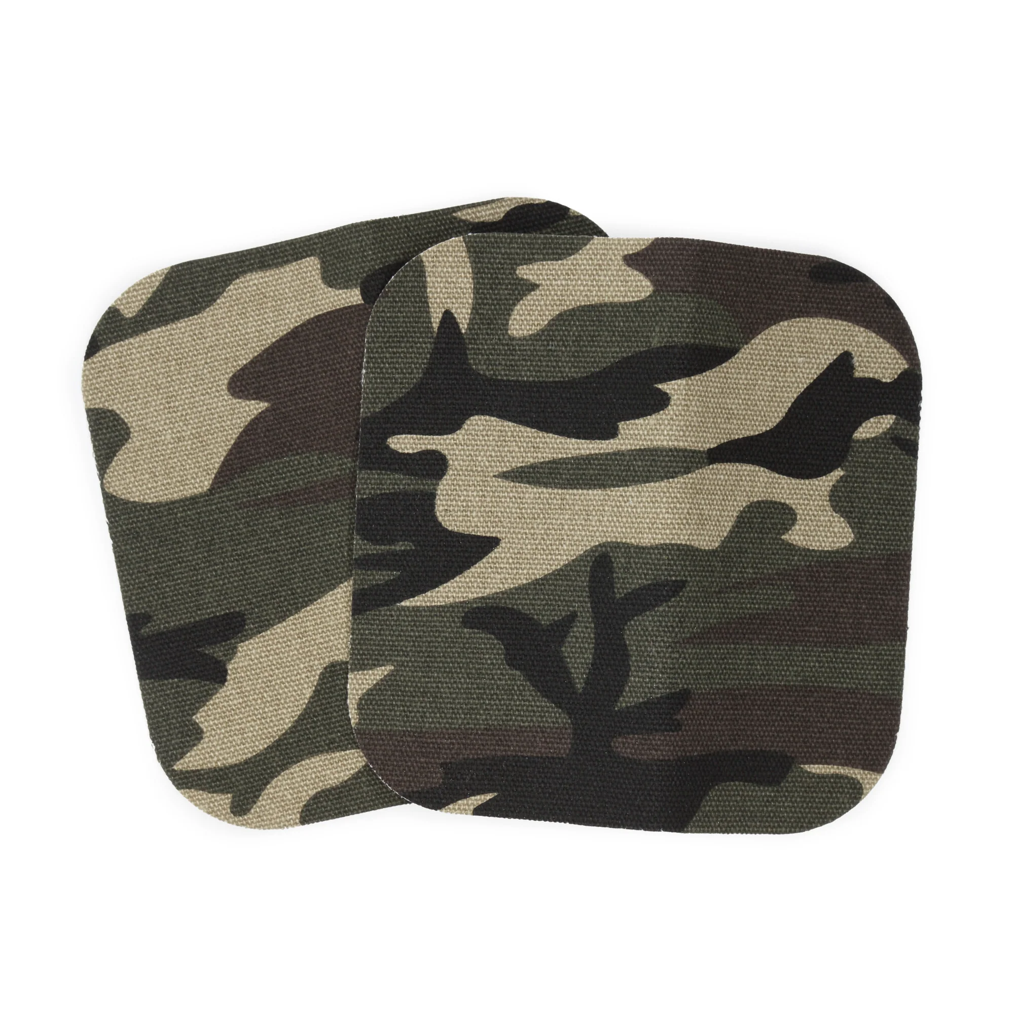Heavy Canvas Iron-On Patches, 5" x 5", 2 pc, Camo Green - Image 2