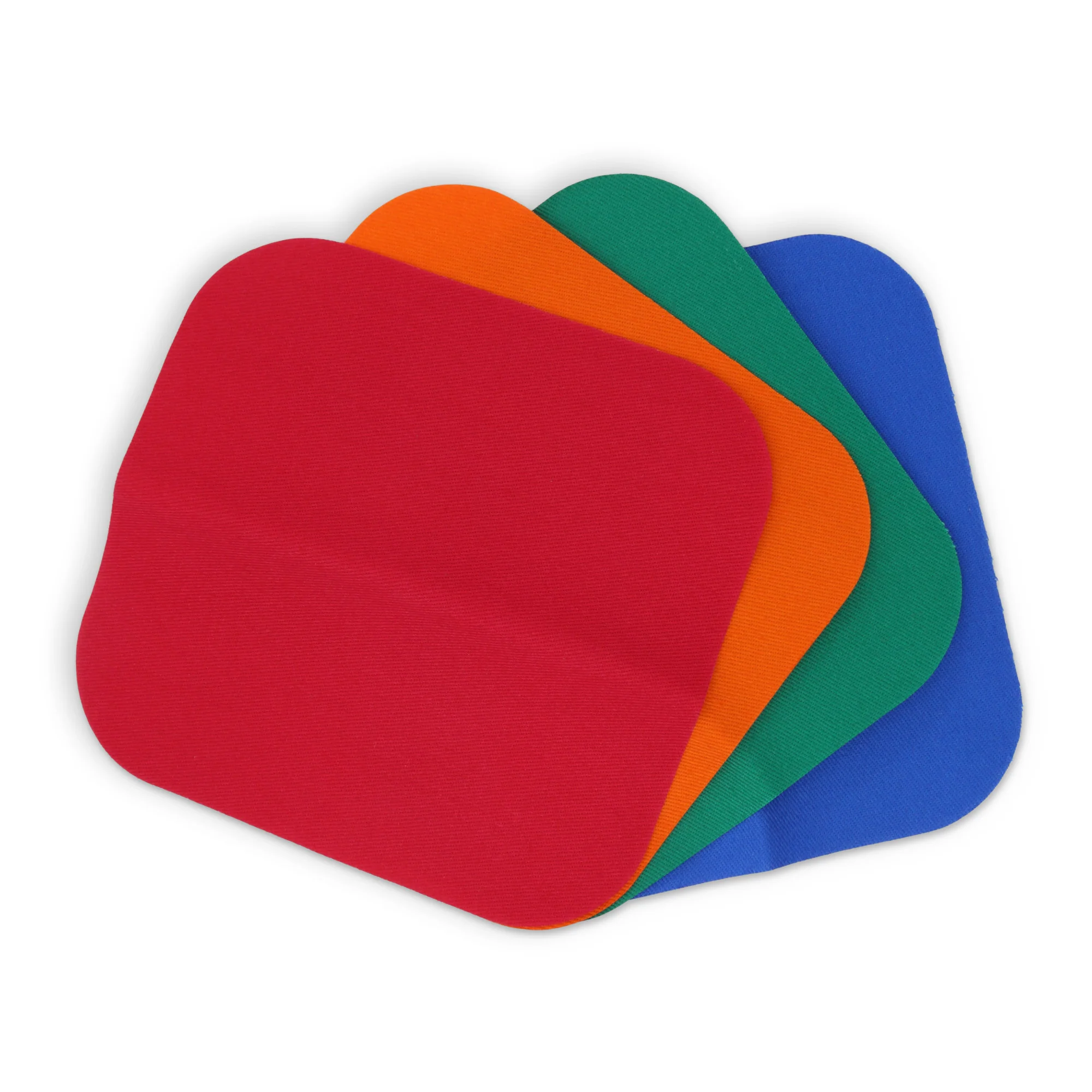 Twill Iron-On Patches, 5" x 5", 4 pc, Bright Assorted - Image 2