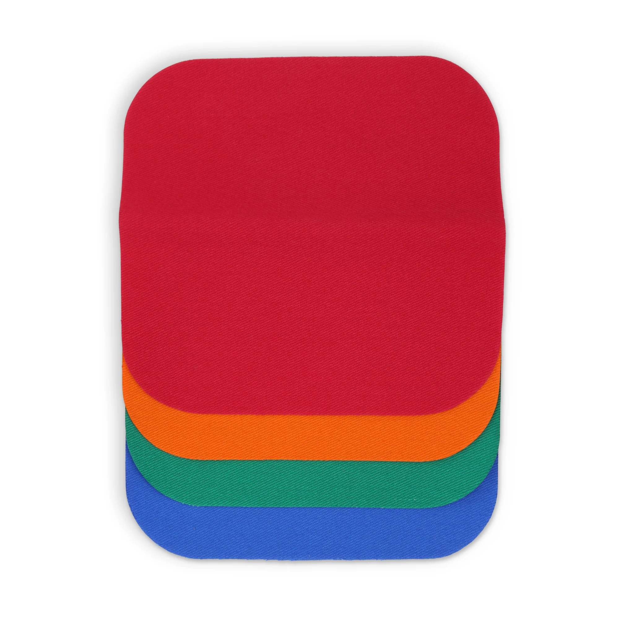 Twill Iron-On Patches, 5" x 5", 4 pc, Bright Assorted - Image 3