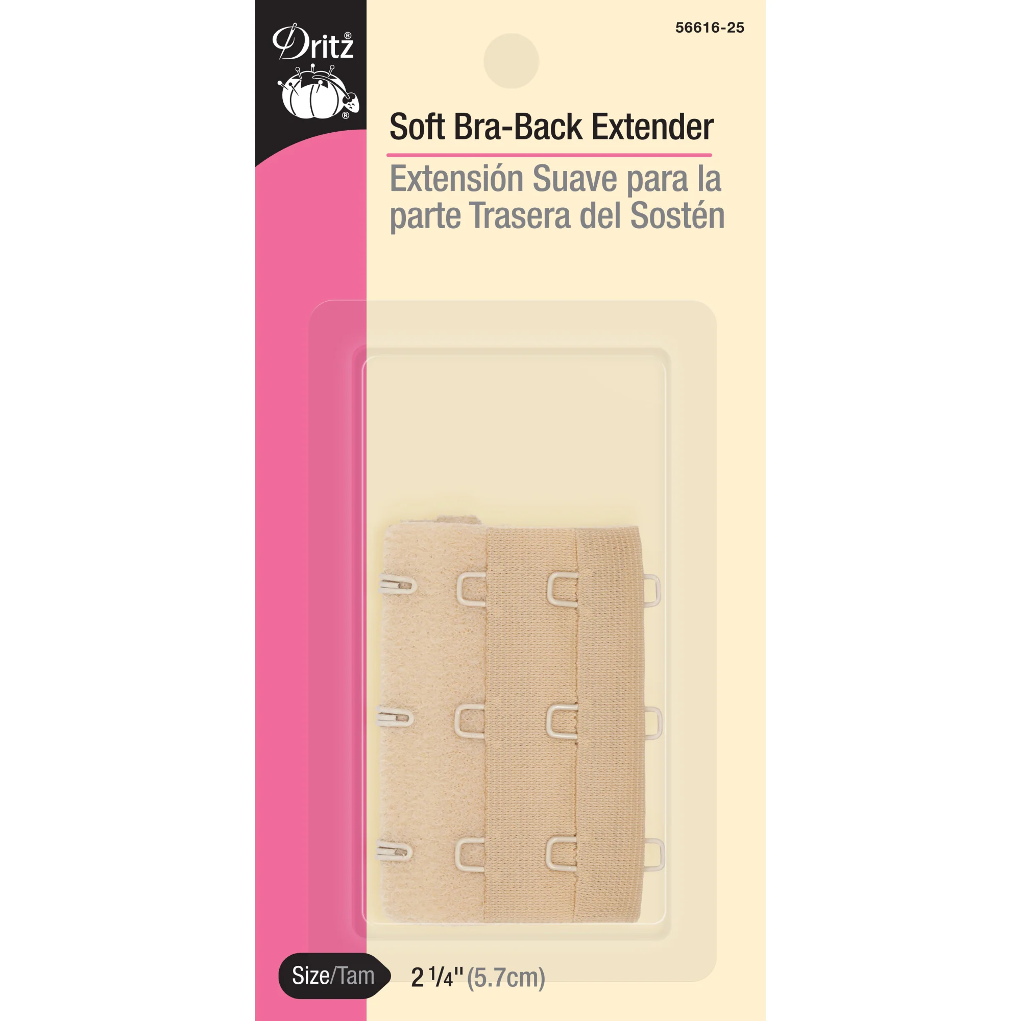 2-1/4" Soft Bra-Back Extender, Beige