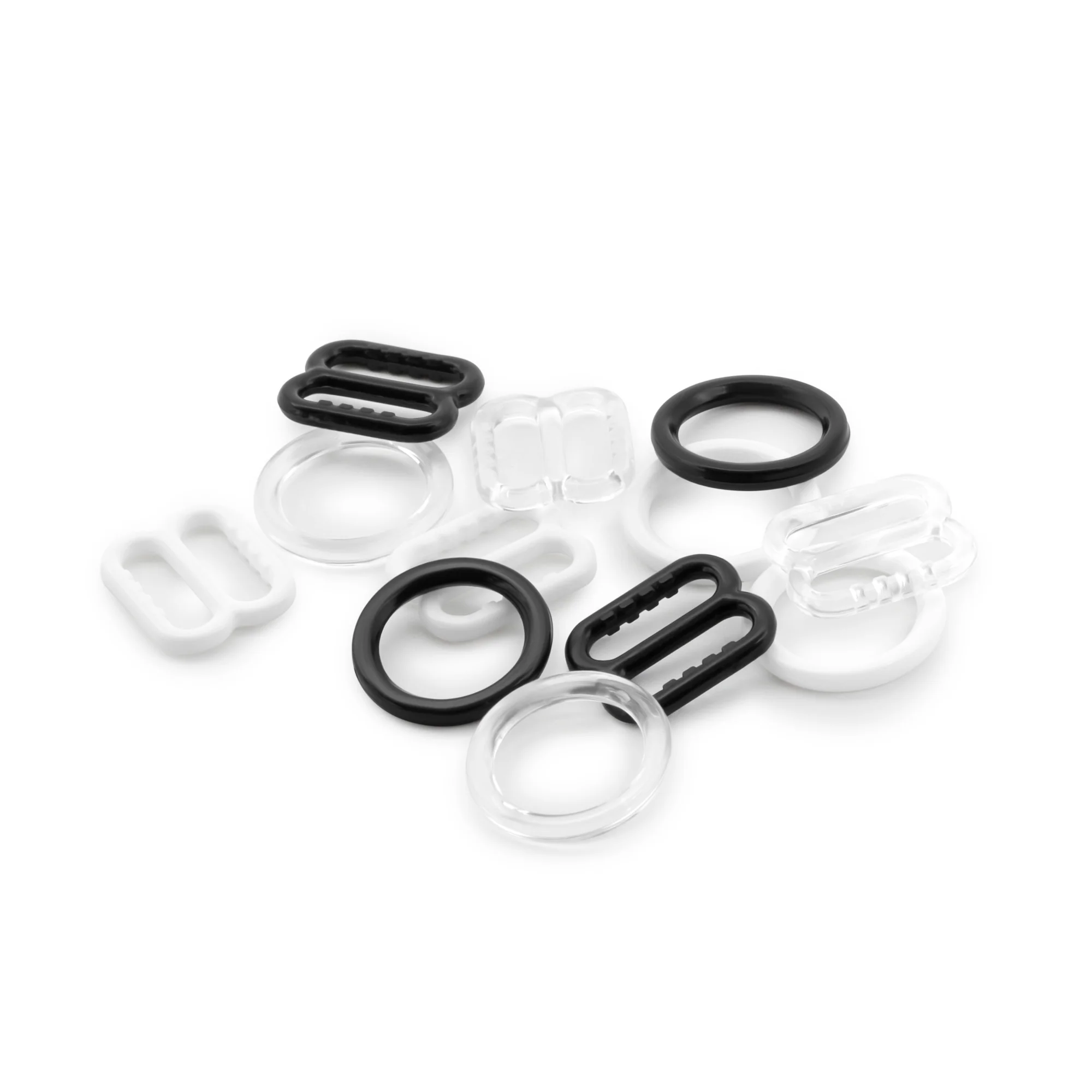 3/8" Lingerie Strap Slides & Rings, Assorted, 3 Sets - Image 4
