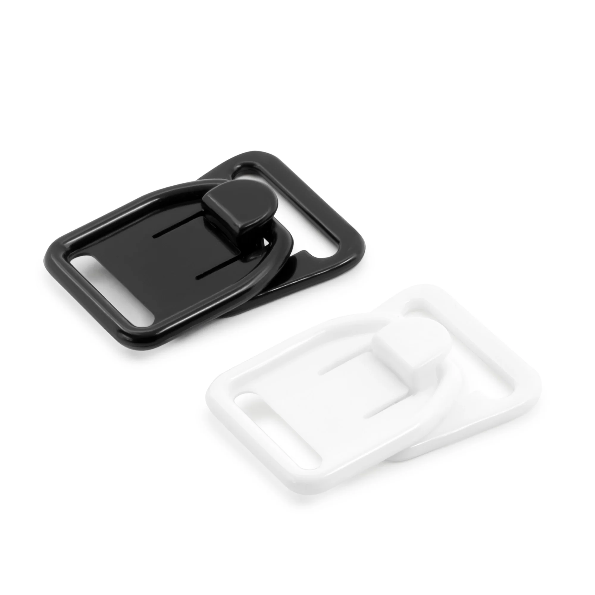 Nursing Bra Clips, Black & White, 4 Sets, 1/2" - Image 2