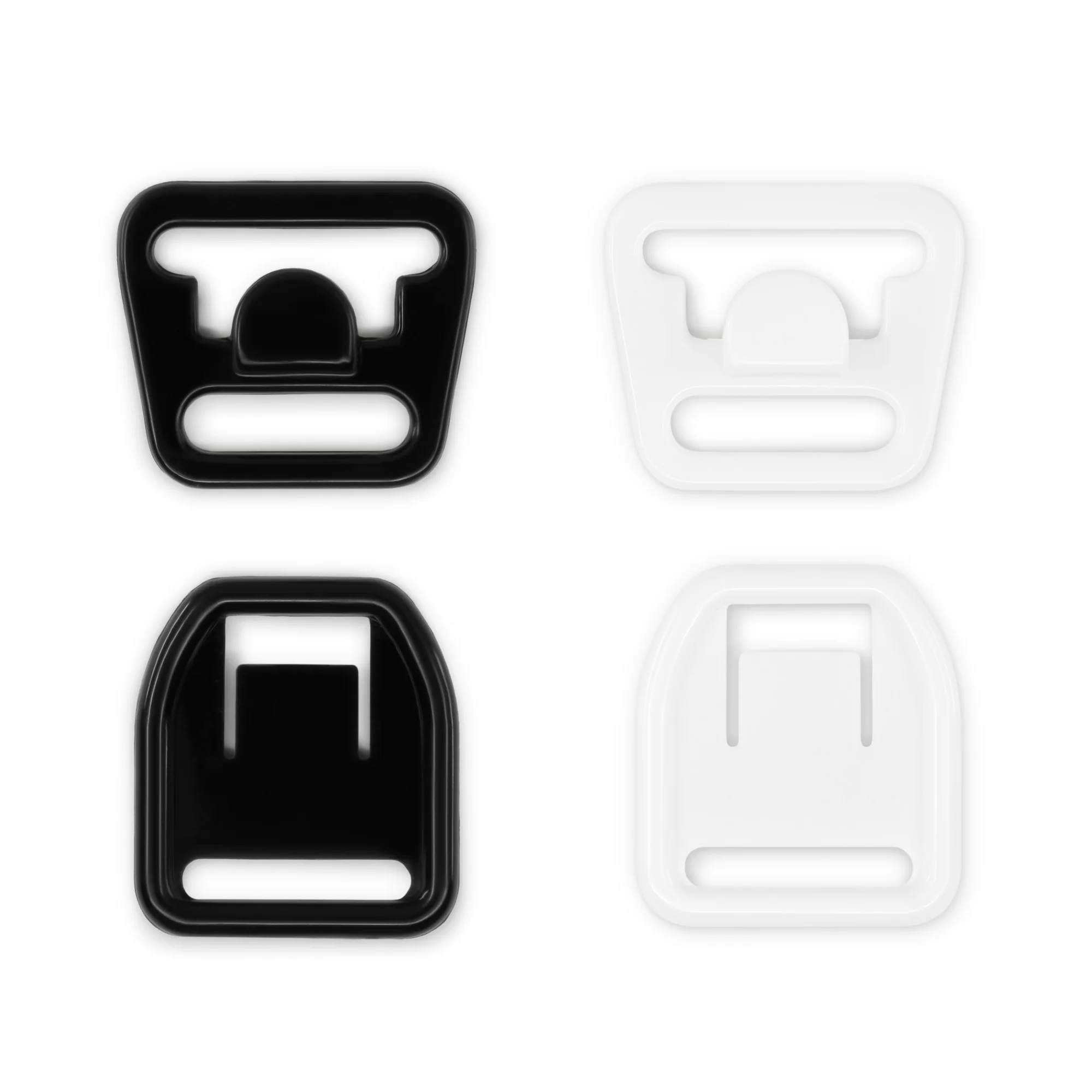 Nursing Bra Clips, Black & White, 4 Sets, 1/2" - Image 4