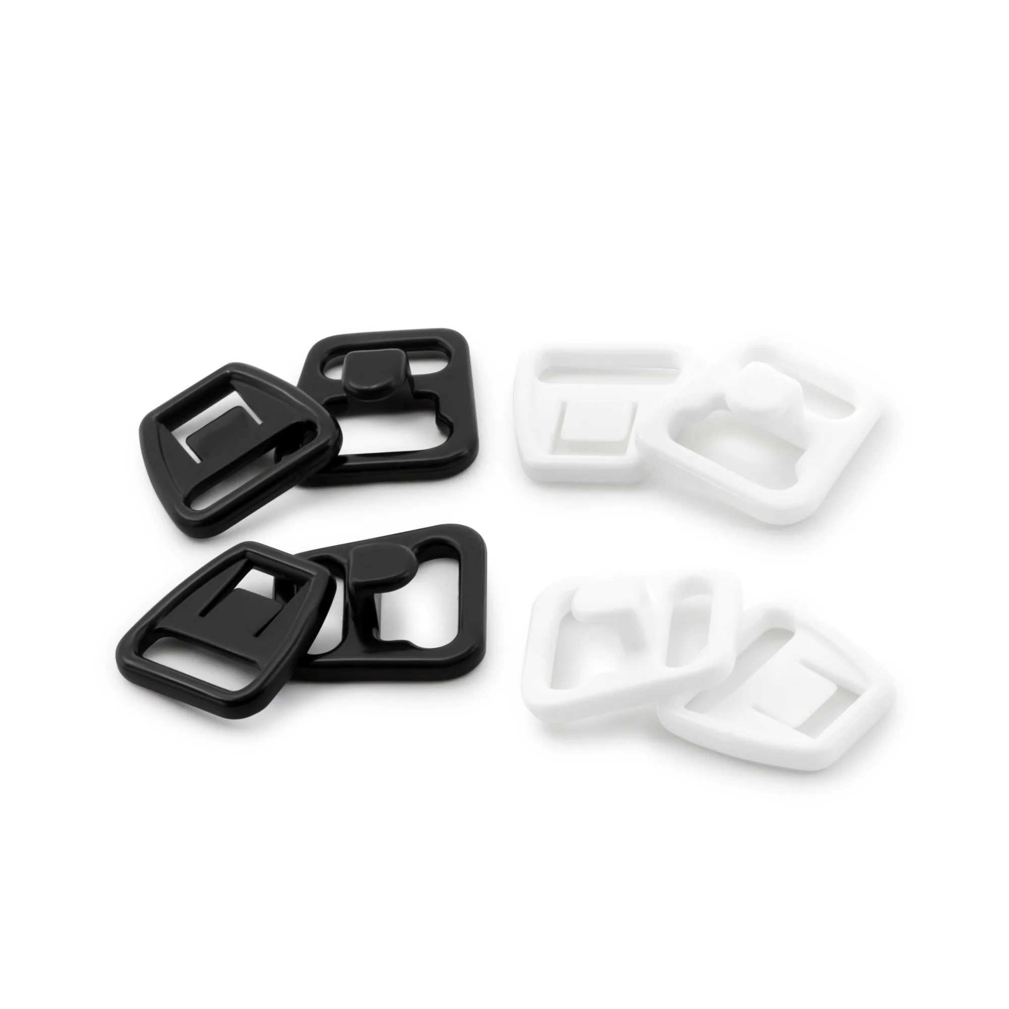 Nursing Bra Clips, Black & White, 4 Sets, 3/8" - Image 5