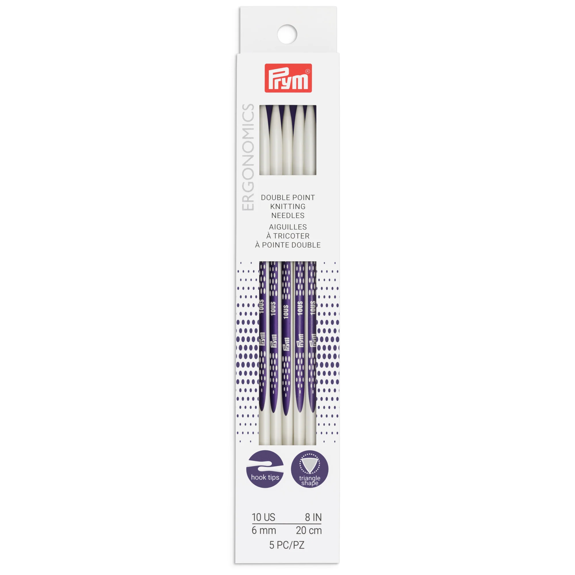 8" Double Point Knitting Needles, US 10 (6mm) - Image 2