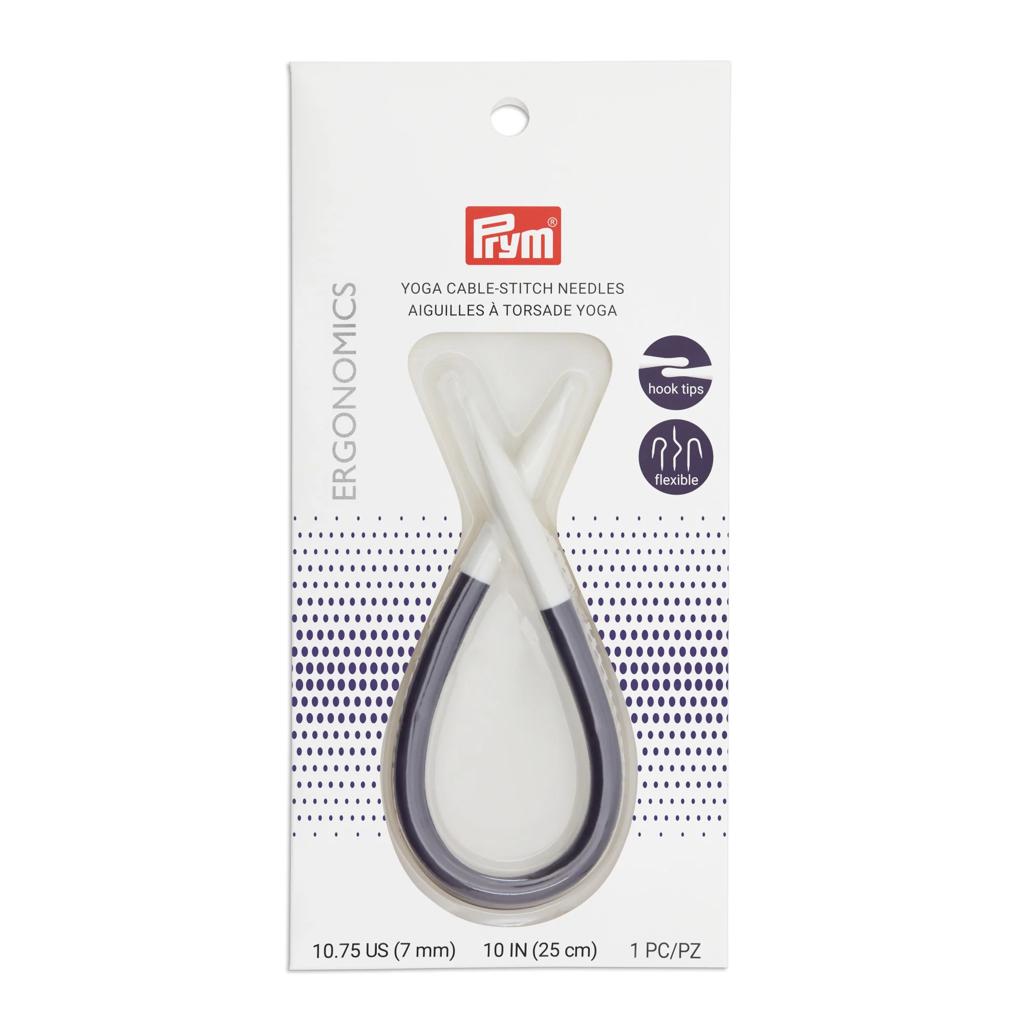 10" Yoga Cable-Stitch Needle, US 10.75 (7mm) - Image 2
