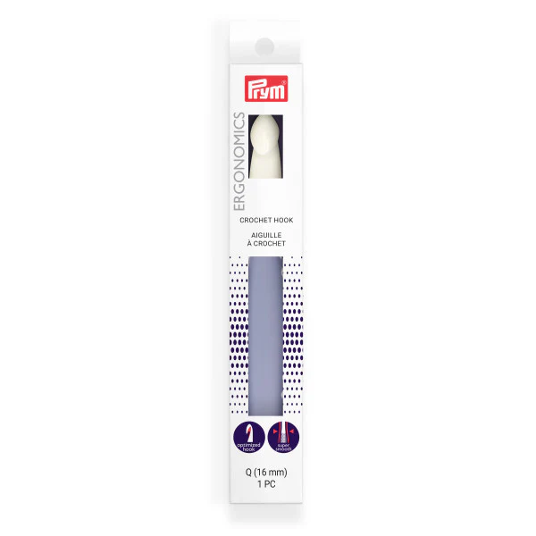 Ergonomic Crochet Hook - US Q (16 mm)