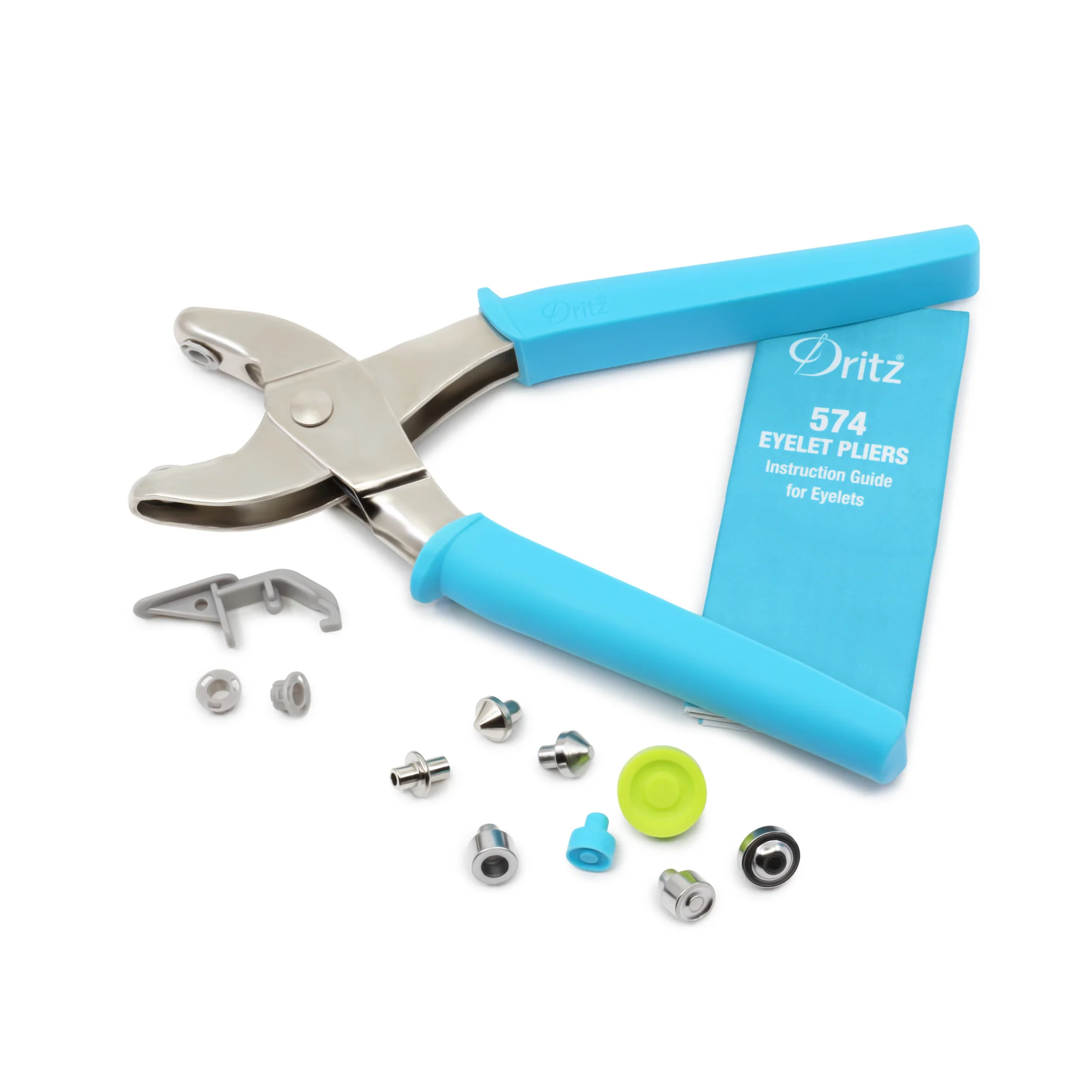 Eyelet Pliers for 5/32" & 1/4" Eyelets, Turquoise - Image 4