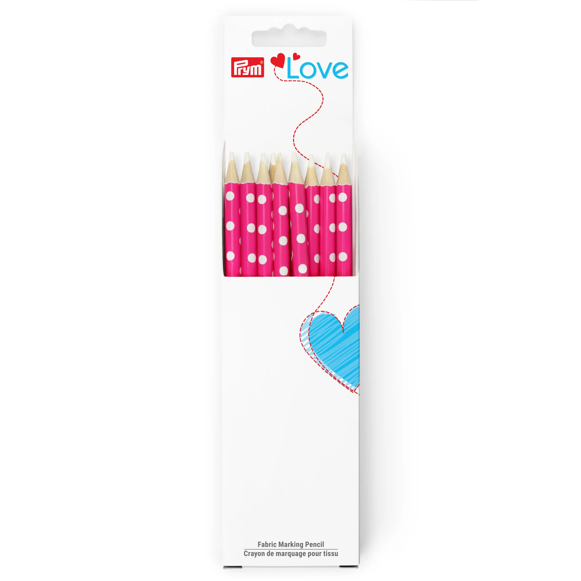 Fabric Marking Pencils, 10 pc, Pink