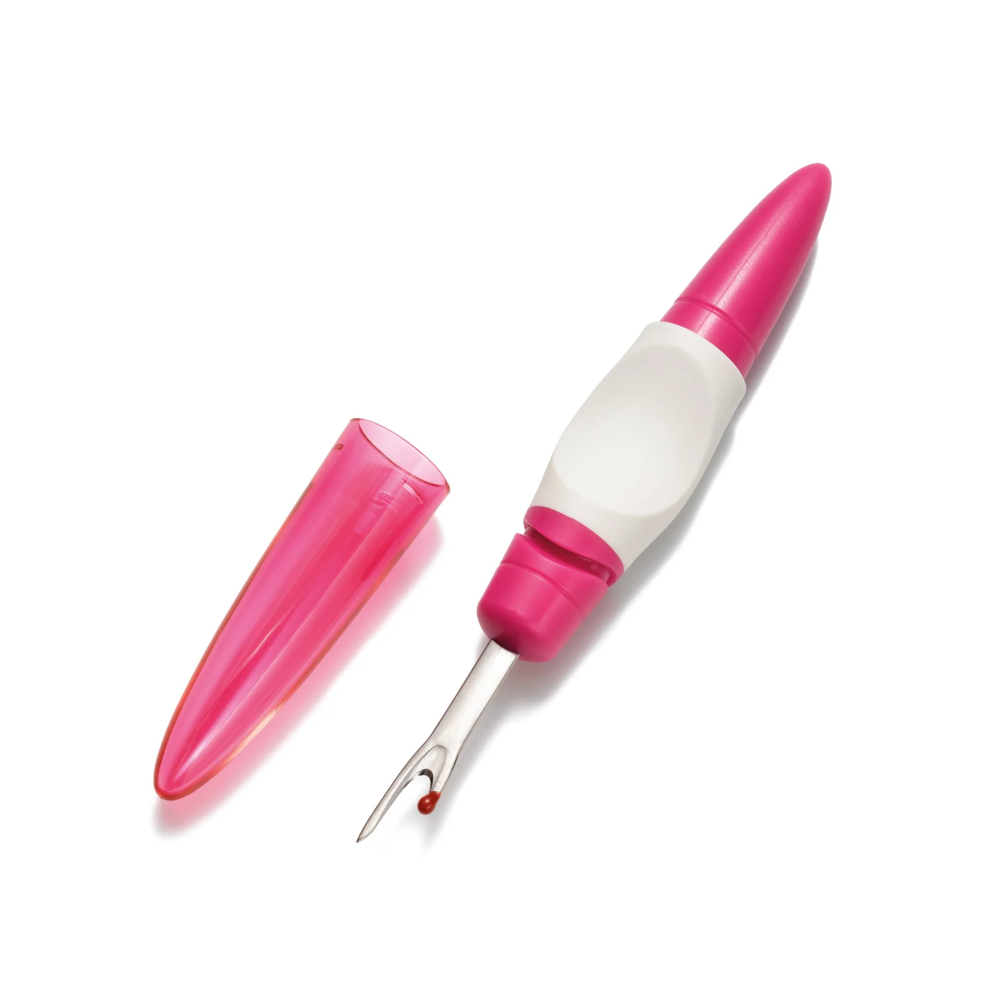 Large Seam Ripper with Protective Cap, Pink - Image 3