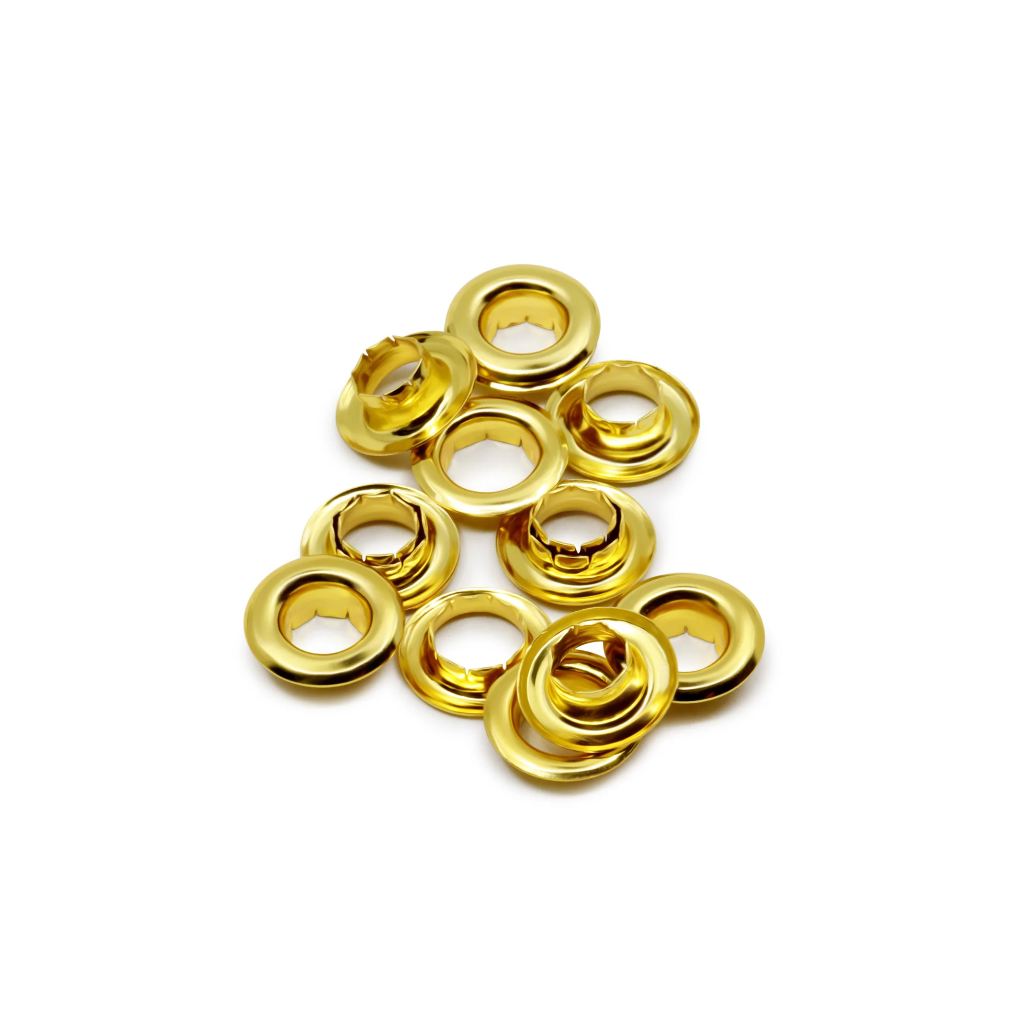 1/4" Large Eyelets & Tools, 12 Sets, Brass - Image 5