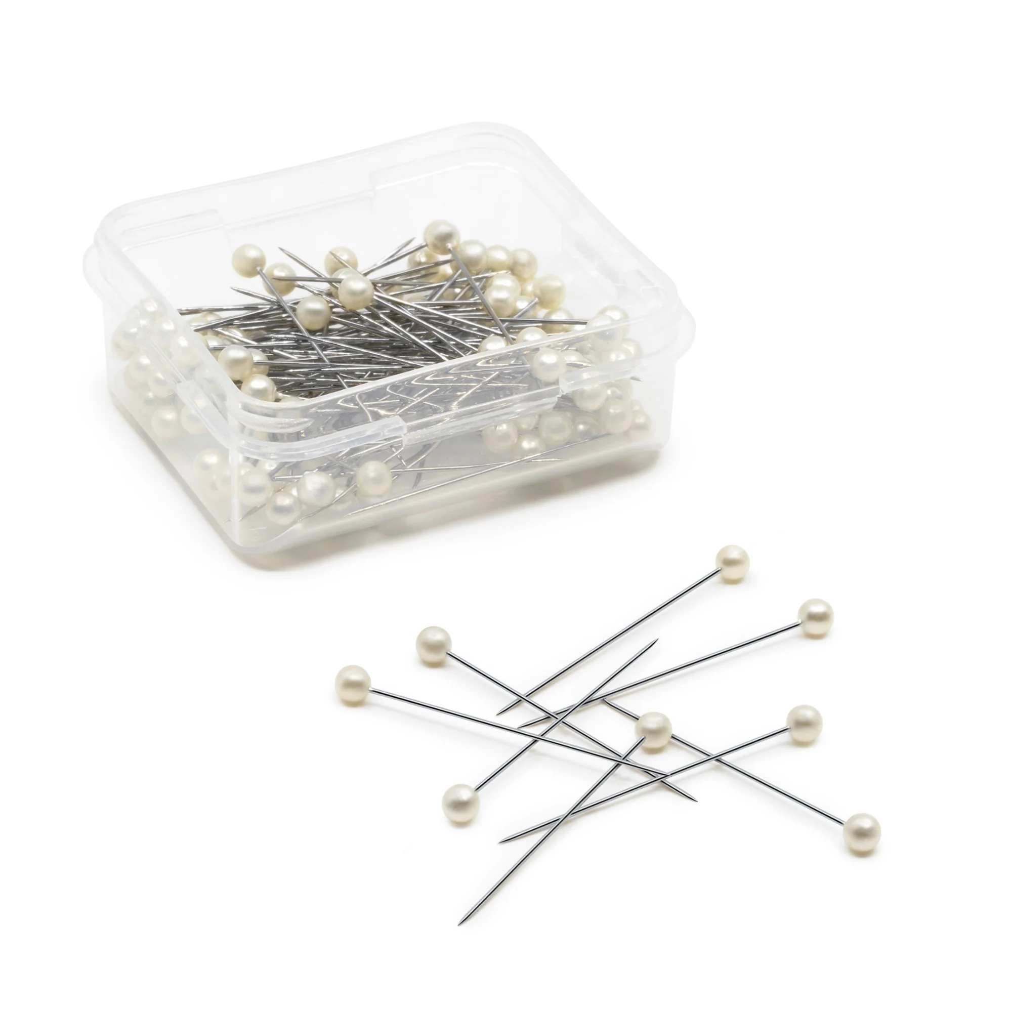 1-1/2" Long Pearlized Pins, White, 100 pc - Image 3