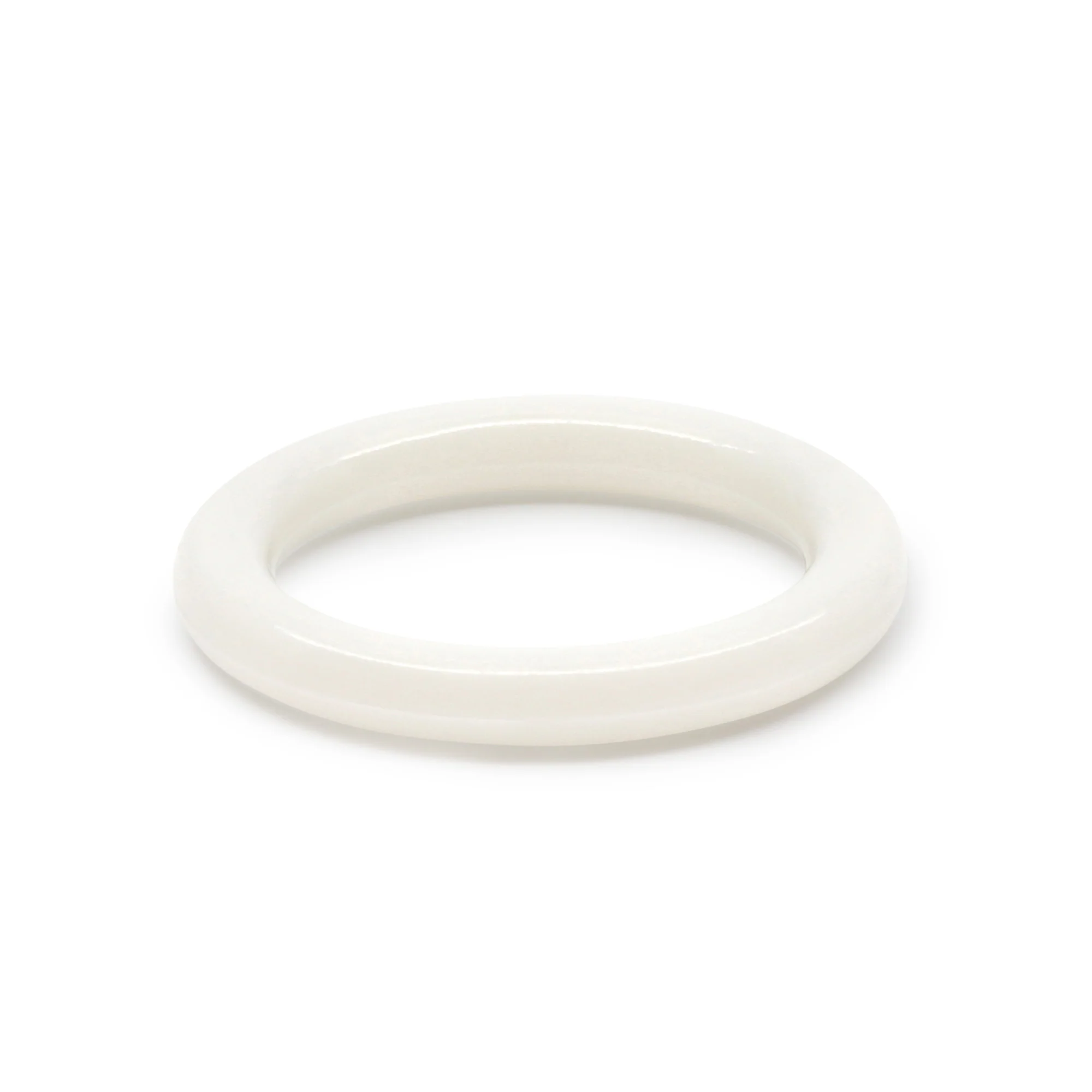 1-1/8" Plastic Rings, White, 14 pc