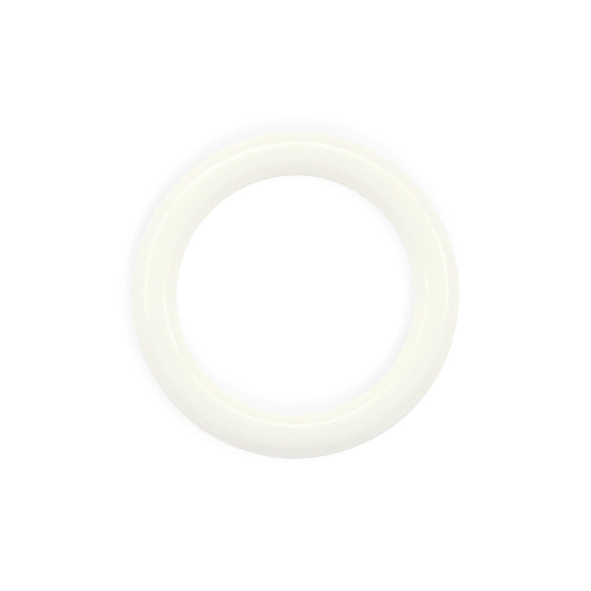 1-1/8" Plastic Rings, White, 14 pc - Image 2