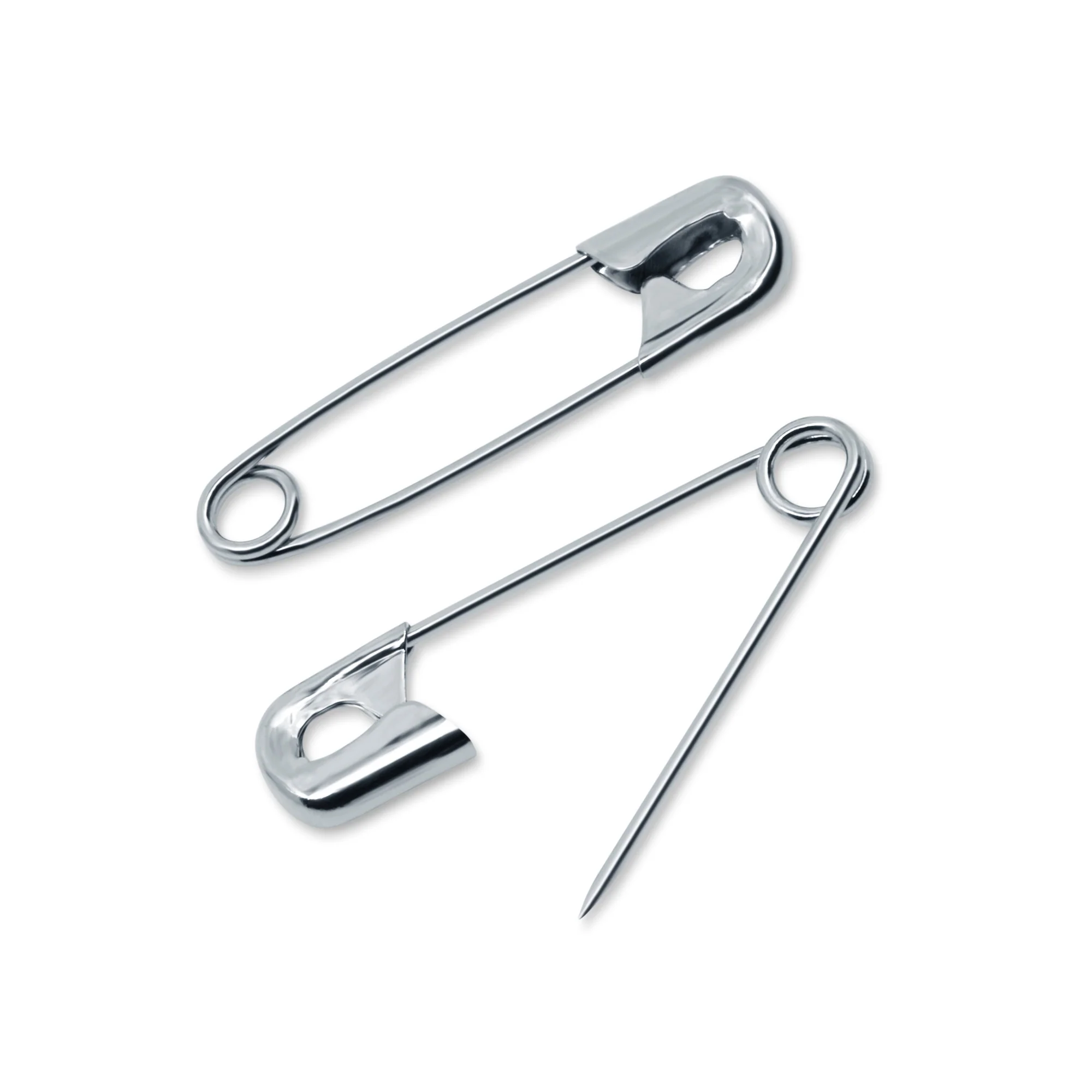 1-1/16" Safety Pins, Nickel, 15 pc - Image 2