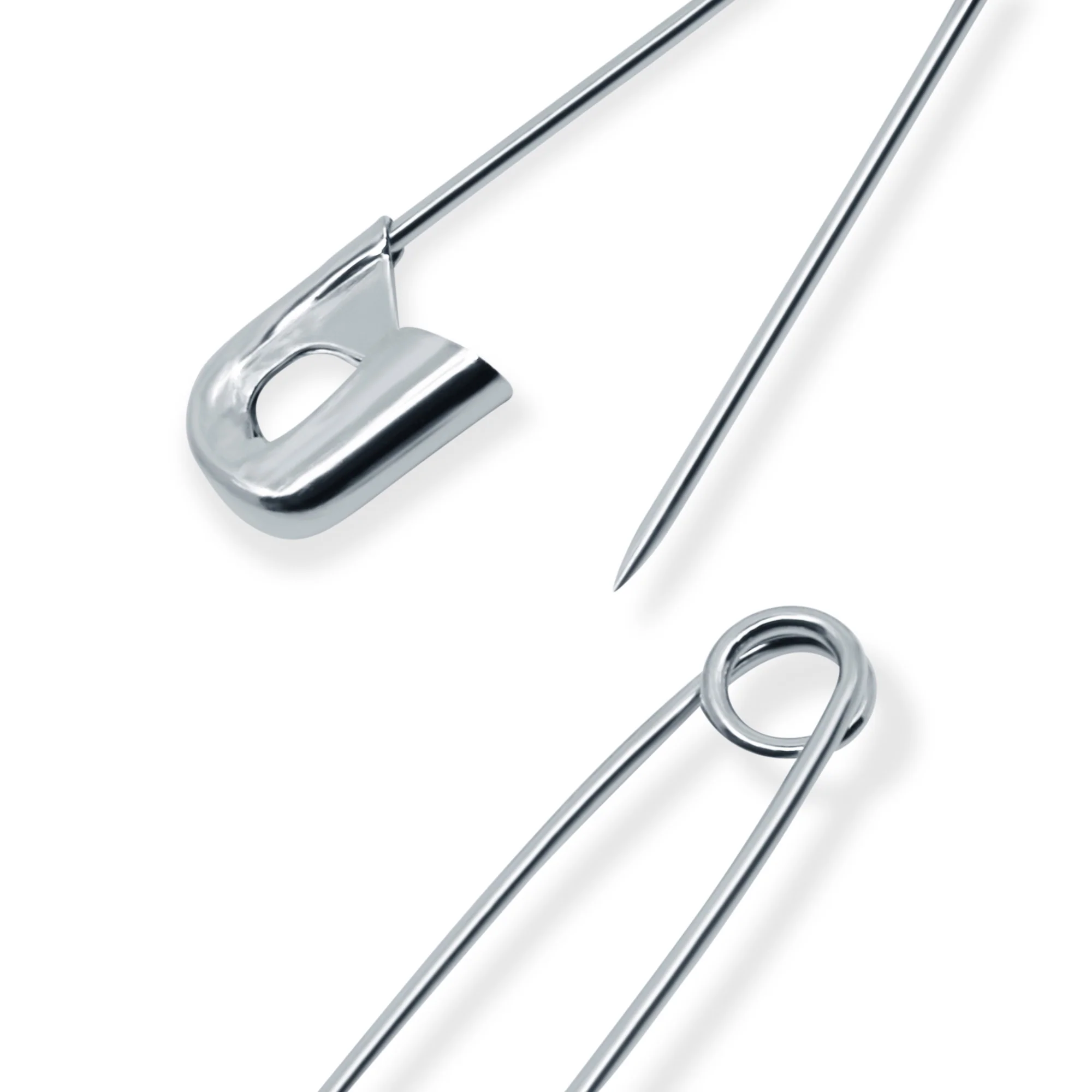 1-1/16" Safety Pins, Nickel, 15 pc - Image 3
