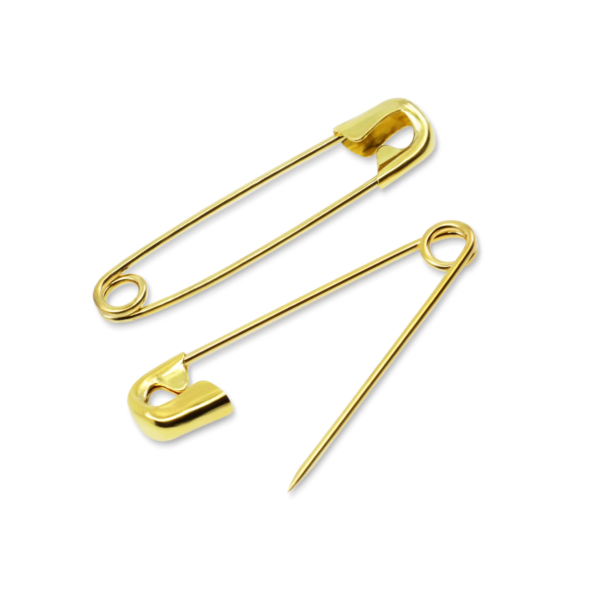 7/8" Safety Pins, Gilt, 15 pc - Image 2