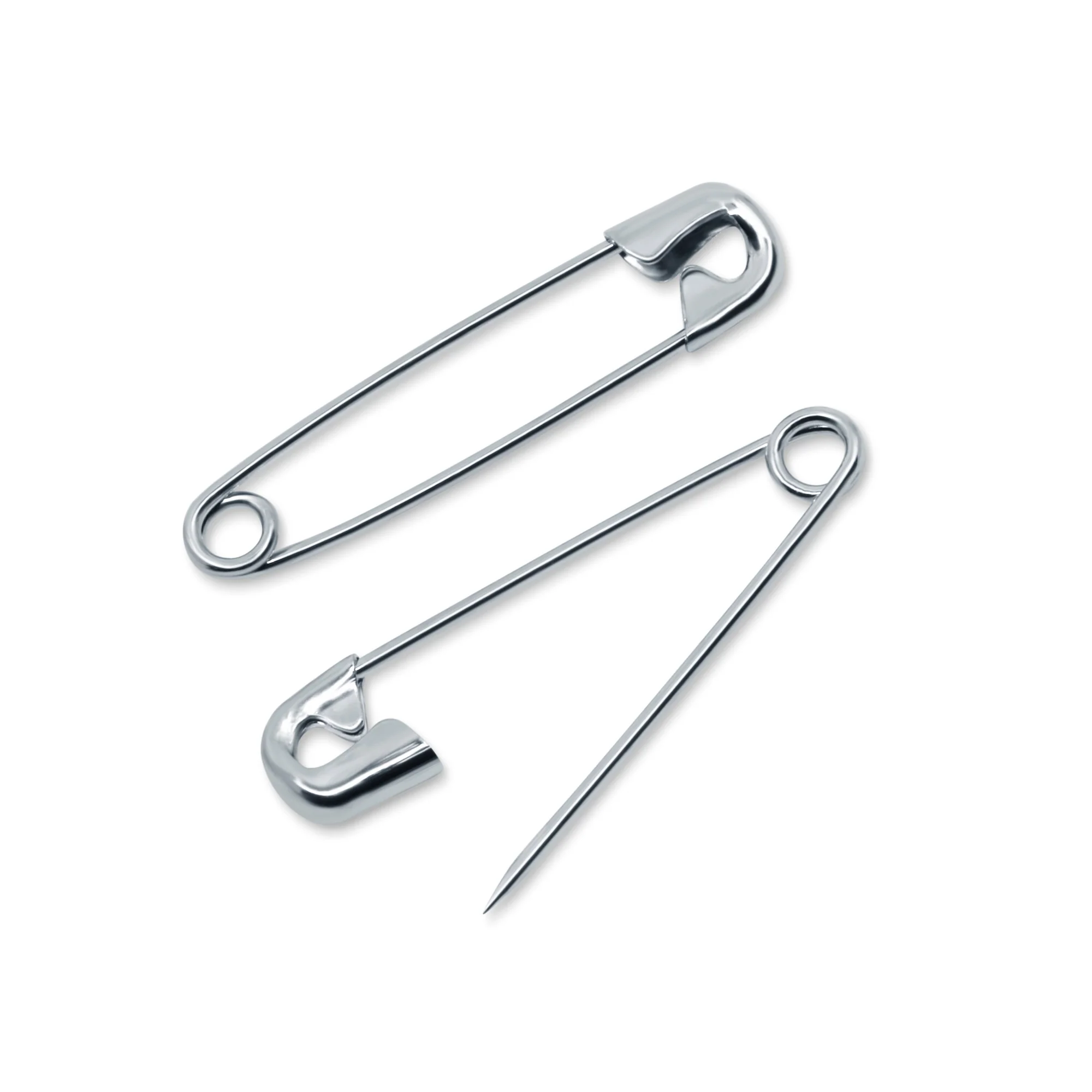 7/8" Safety Pins, Nickel, 15 pc - Image 2