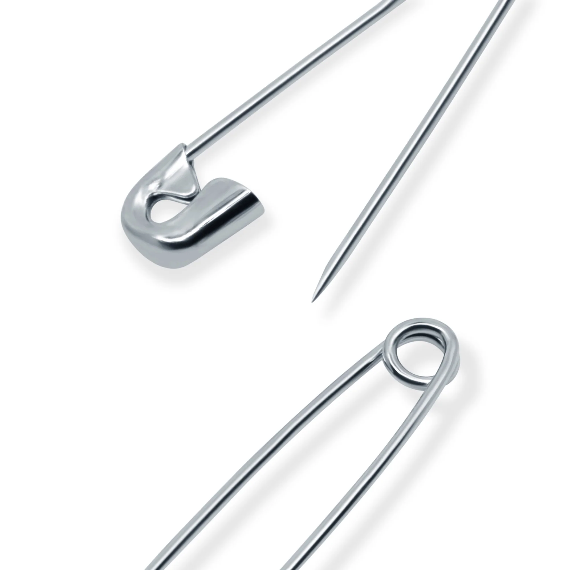 7/8" Safety Pins, Nickel, 15 pc - Image 3