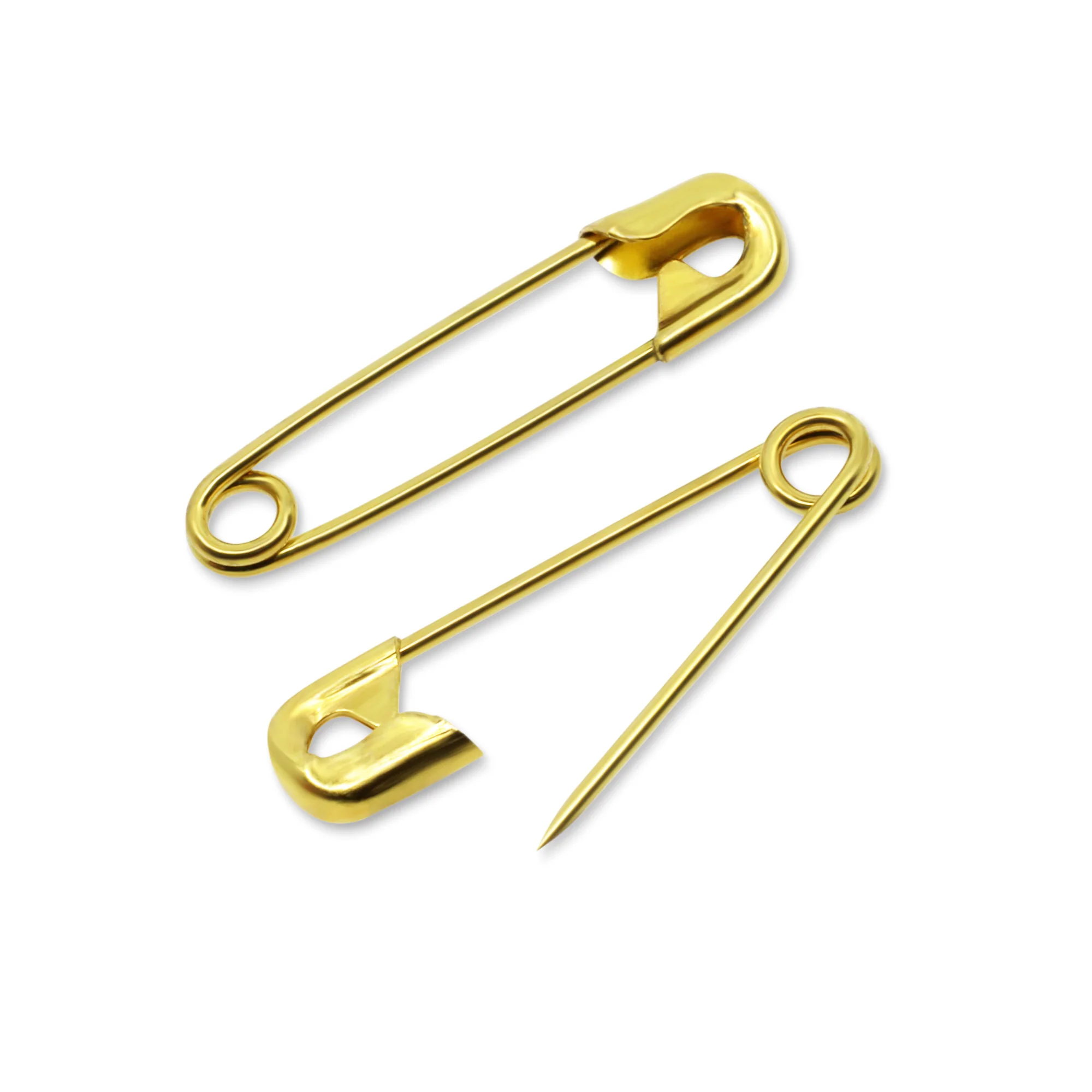 3/4" Safety Pins, Gilt, 15 pc - Image 2