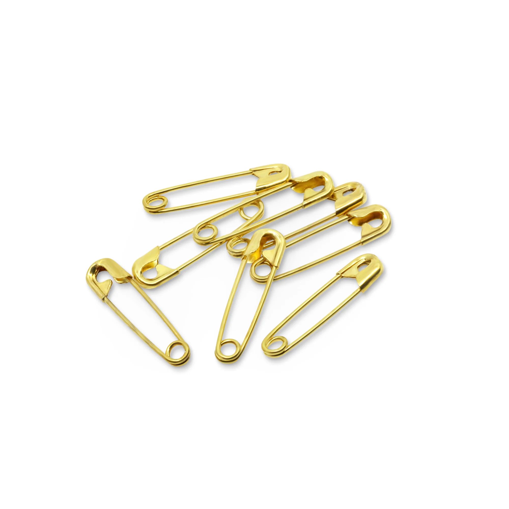 3/4" Safety Pins, Gilt, 15 pc - Image 4