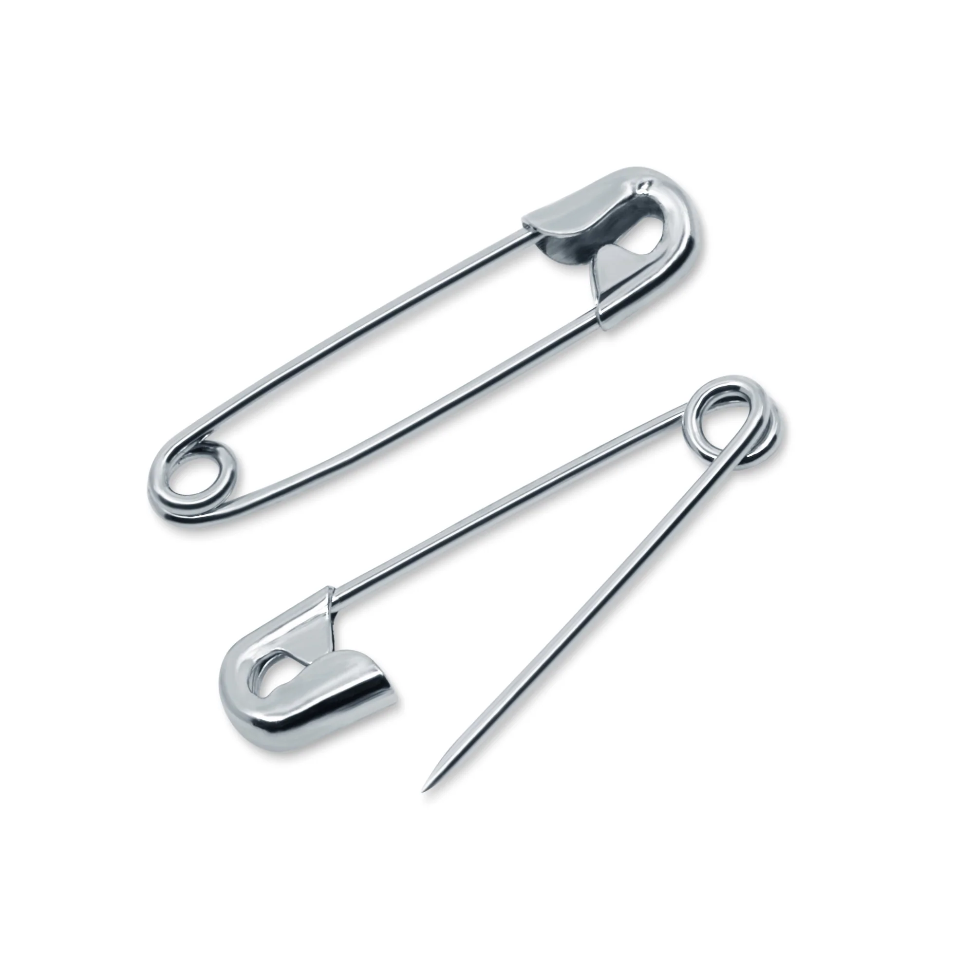 3/4" Safety Pins, Nickel, 15 pc - Image 2