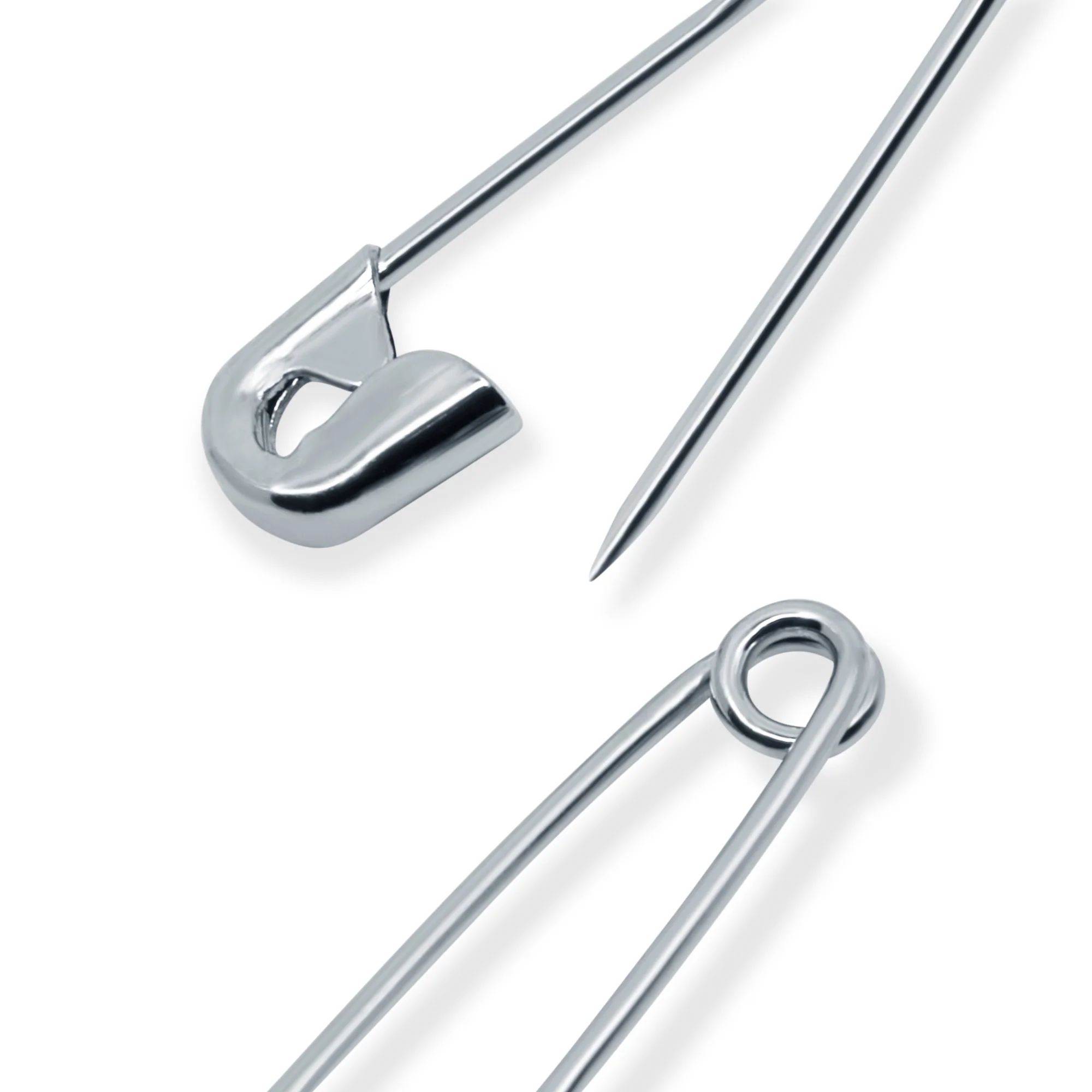 3/4" Safety Pins, Nickel, 15 pc - Image 3