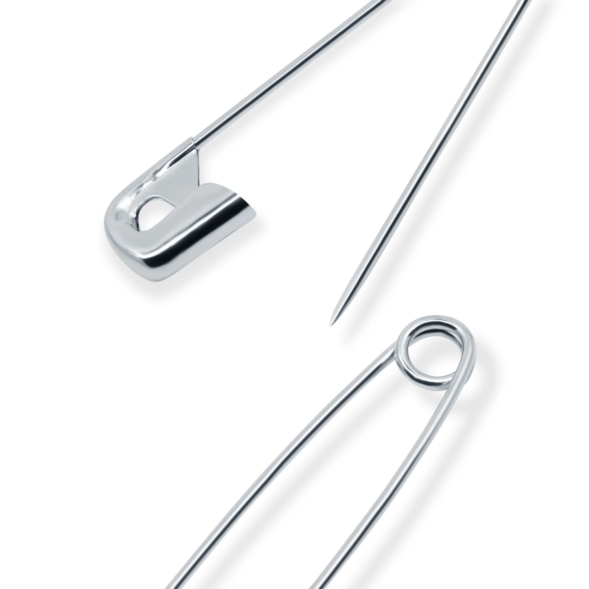 2" Safety Pins, Nickel, 5 pc - Image 3