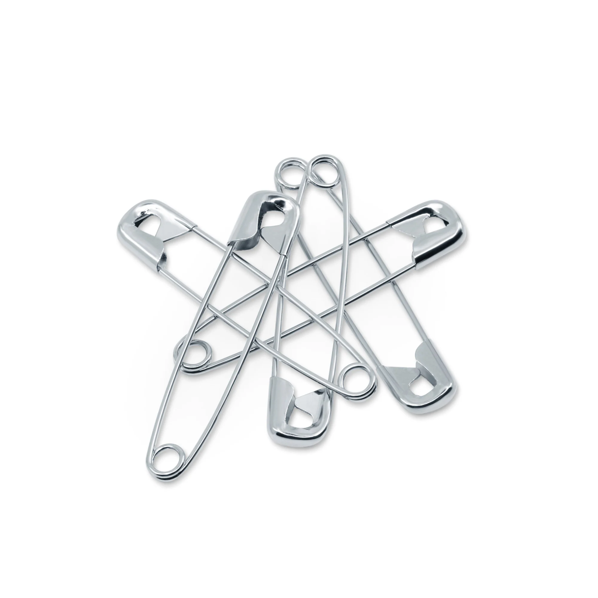 2" Safety Pins, Nickel, 5 pc - Image 4