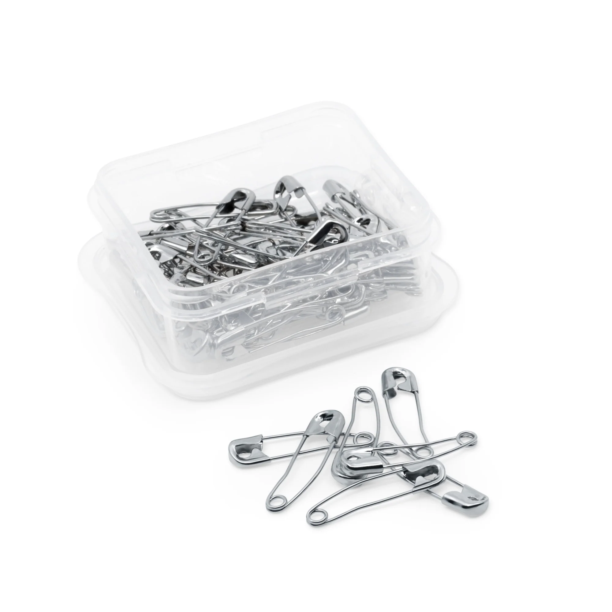 1-1/16" Curved Safety Pins, Nickel, 50 pc - Image 4