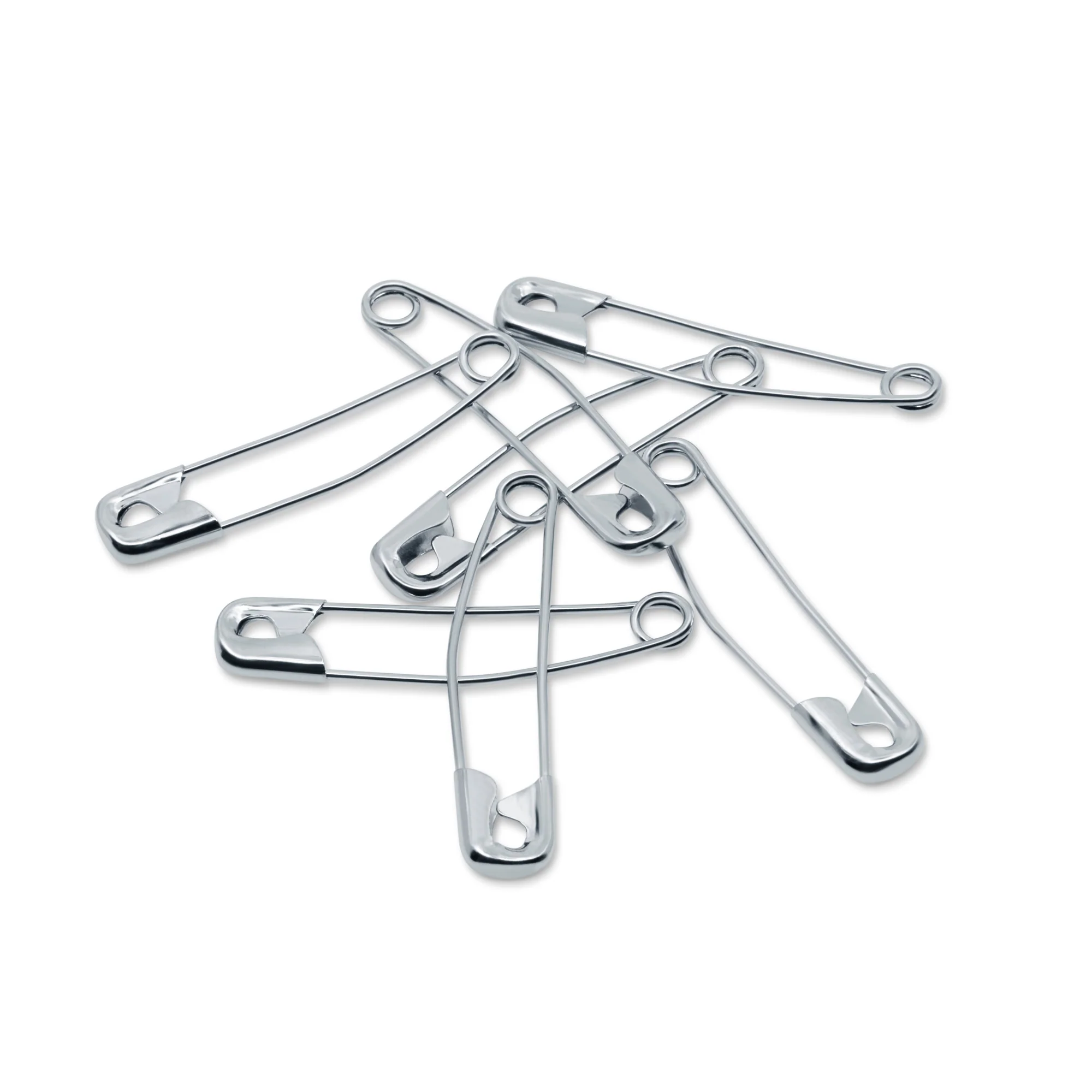 1-1/2" Curved Safety Pins, Nickel, 40 pc - Image 5