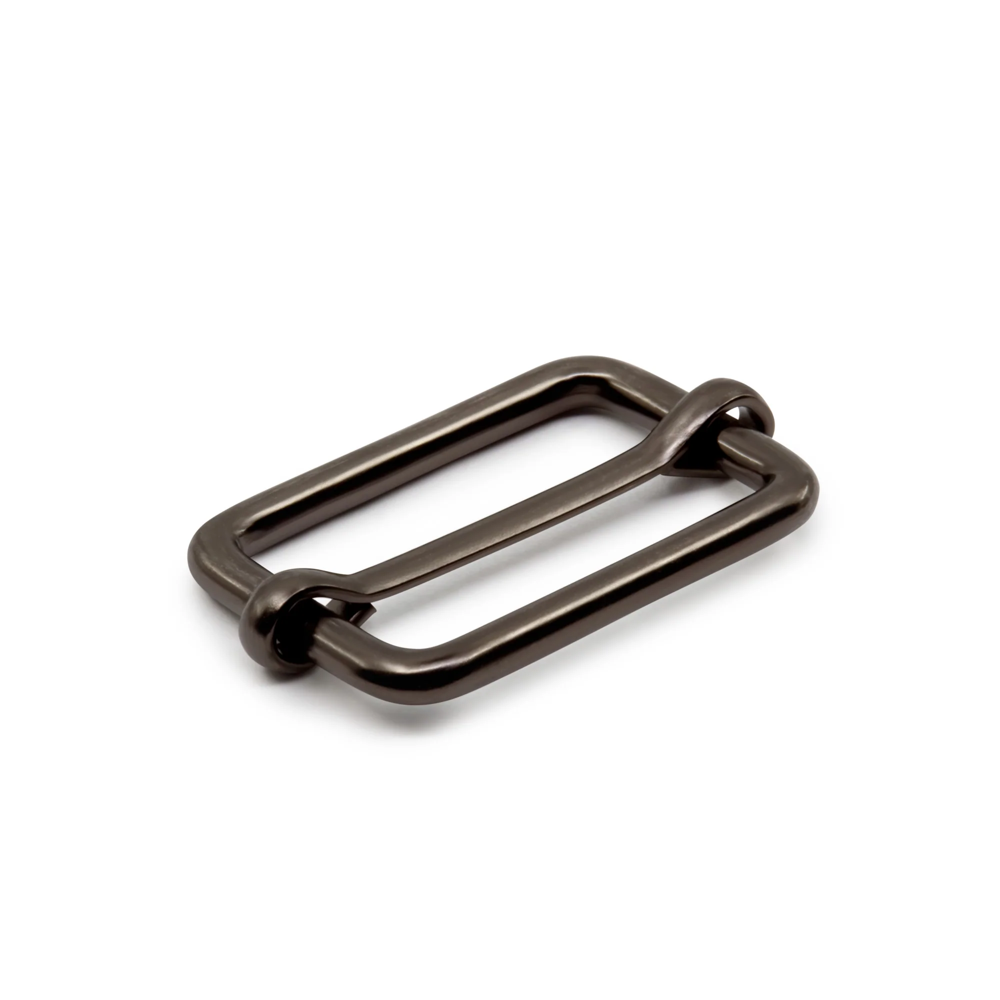 1" Adjustable Slide Buckles, Gunmetal, 2 pc - Image 2