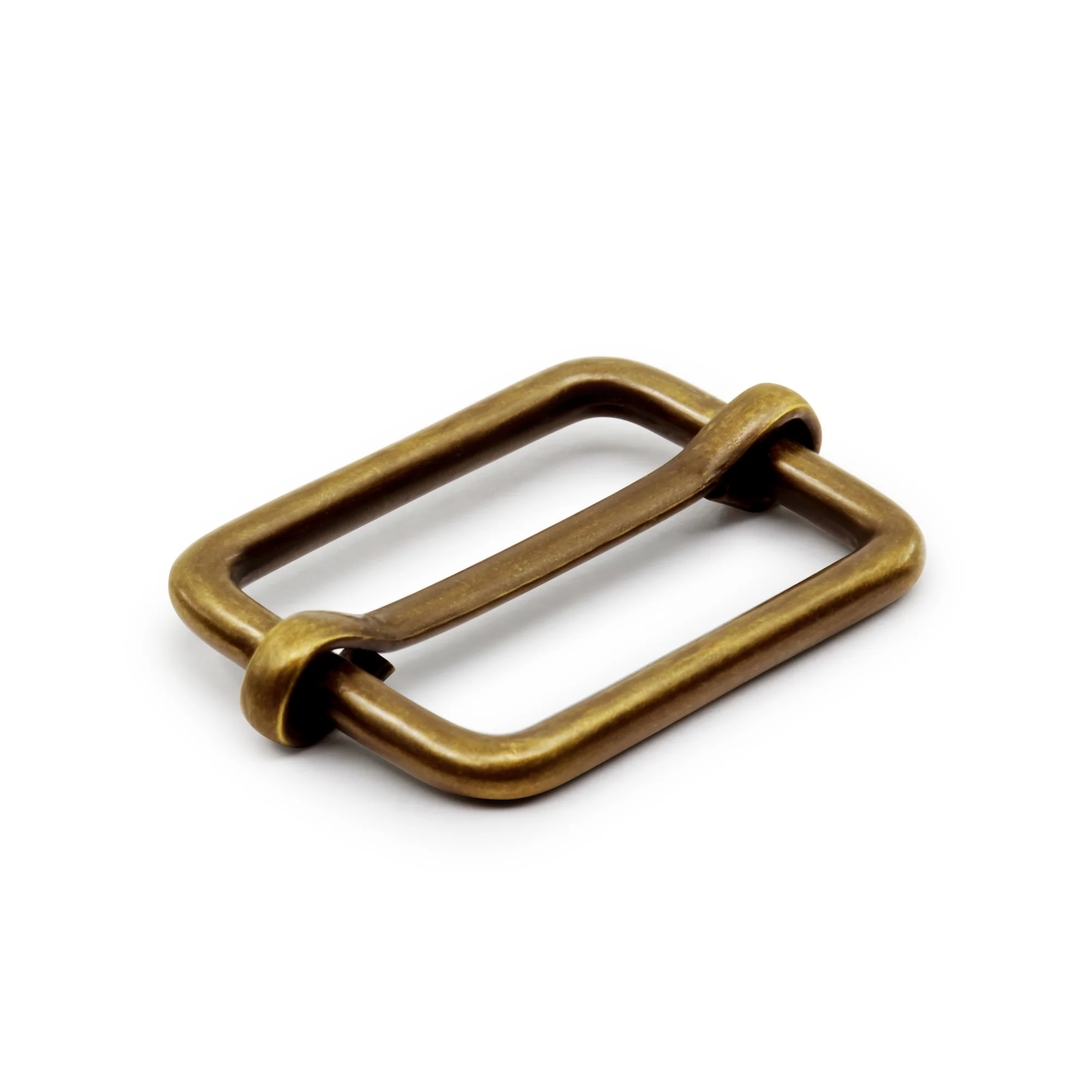 1" Adjustable Slide Buckles, Antique Brass, 2 pc - Image 2