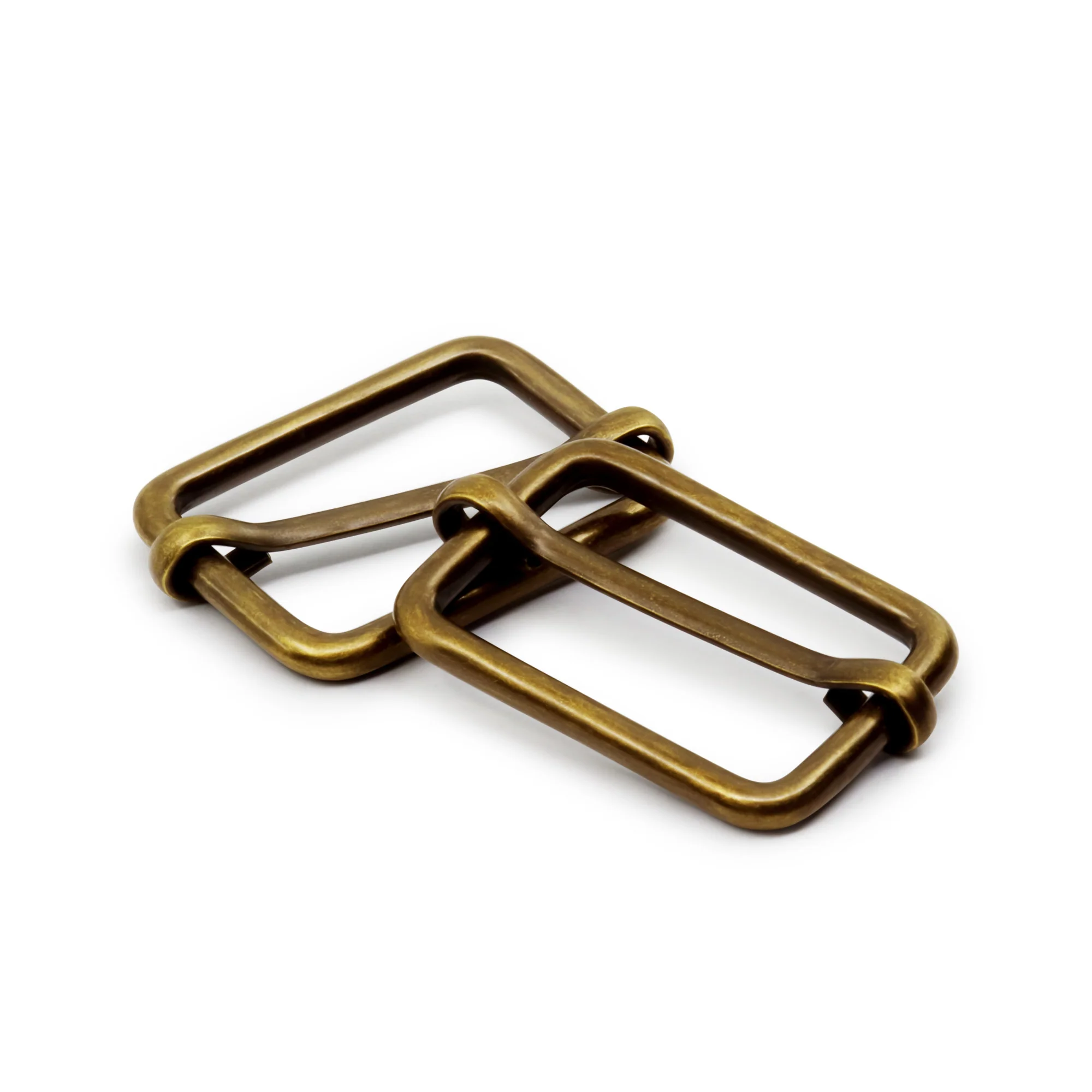 1" Adjustable Slide Buckles, Antique Brass, 2 pc - Image 4