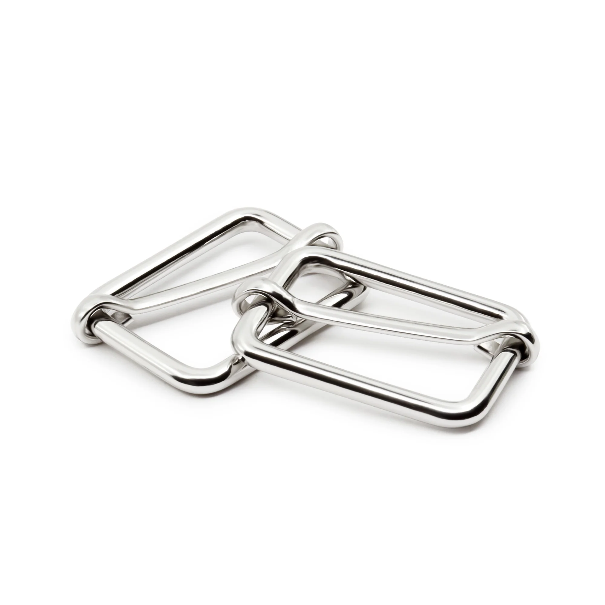 1" Adjustable Slide Buckles, Nickel, 2 pc - Image 4