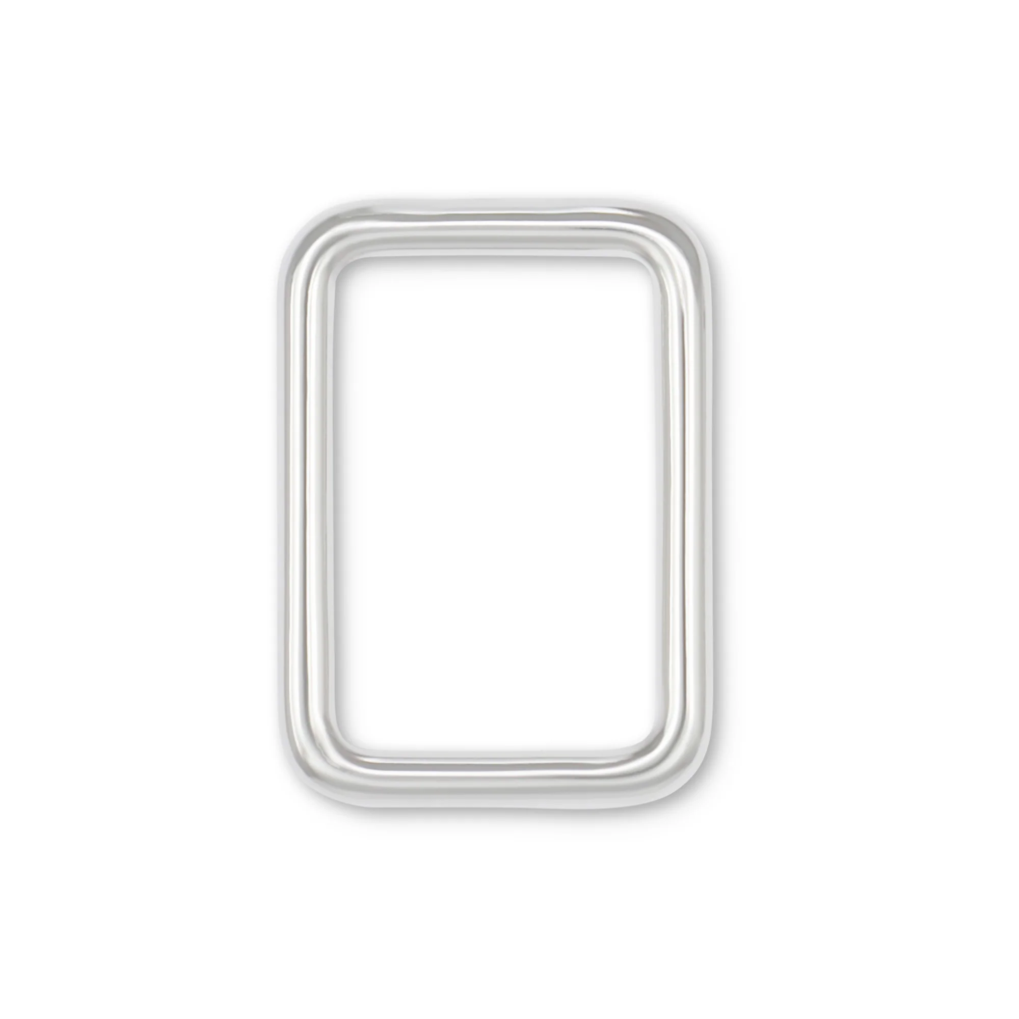 1" Rectangle Rings, Nickel, 2 pc - Image 2