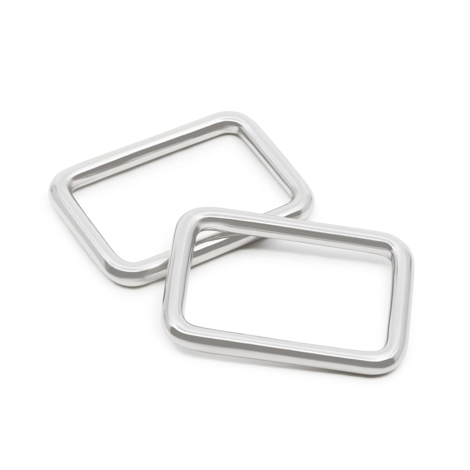 1" Rectangle Rings, Nickel, 2 pc - Image 3