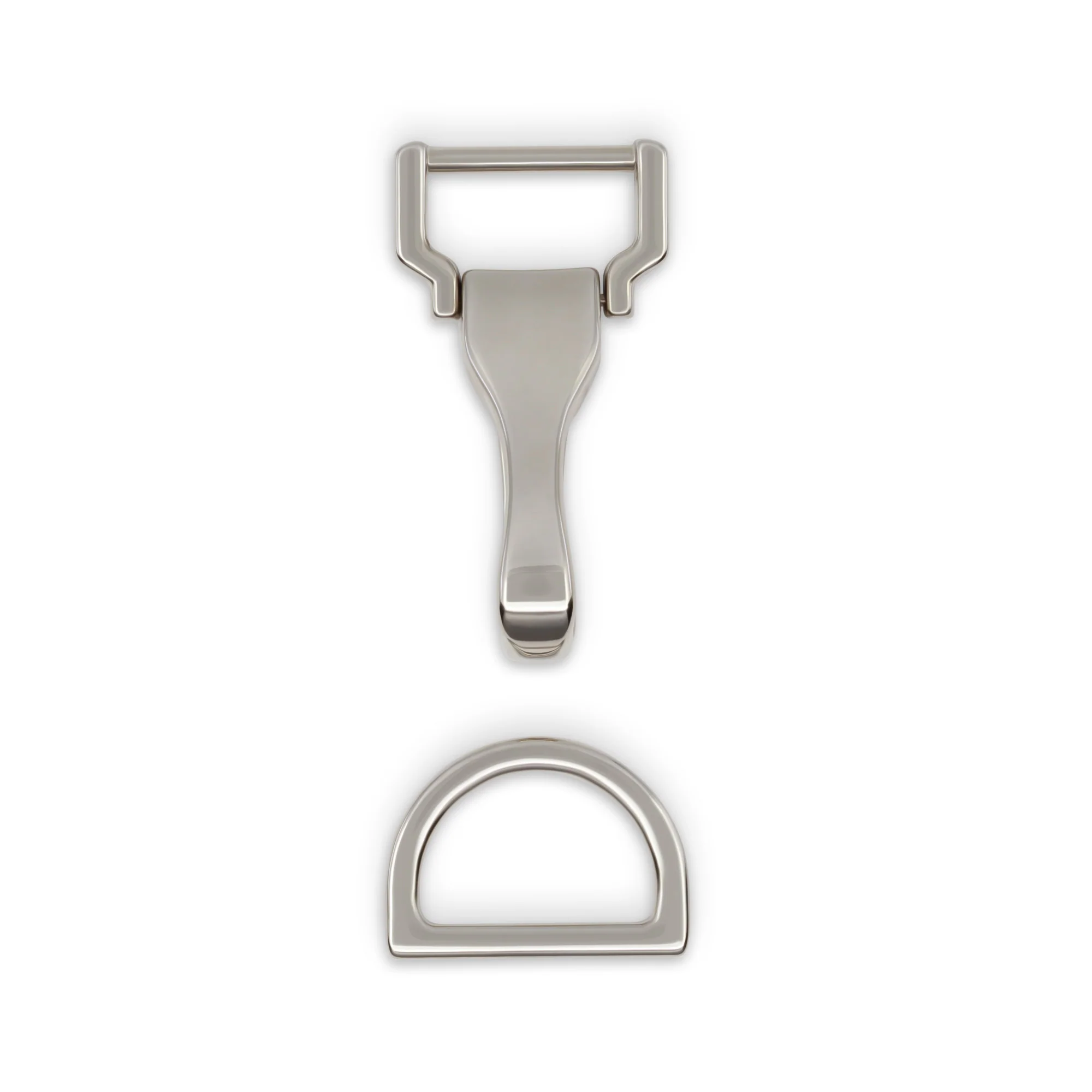 Large Hook & D-Ring, Nickel - Image 3