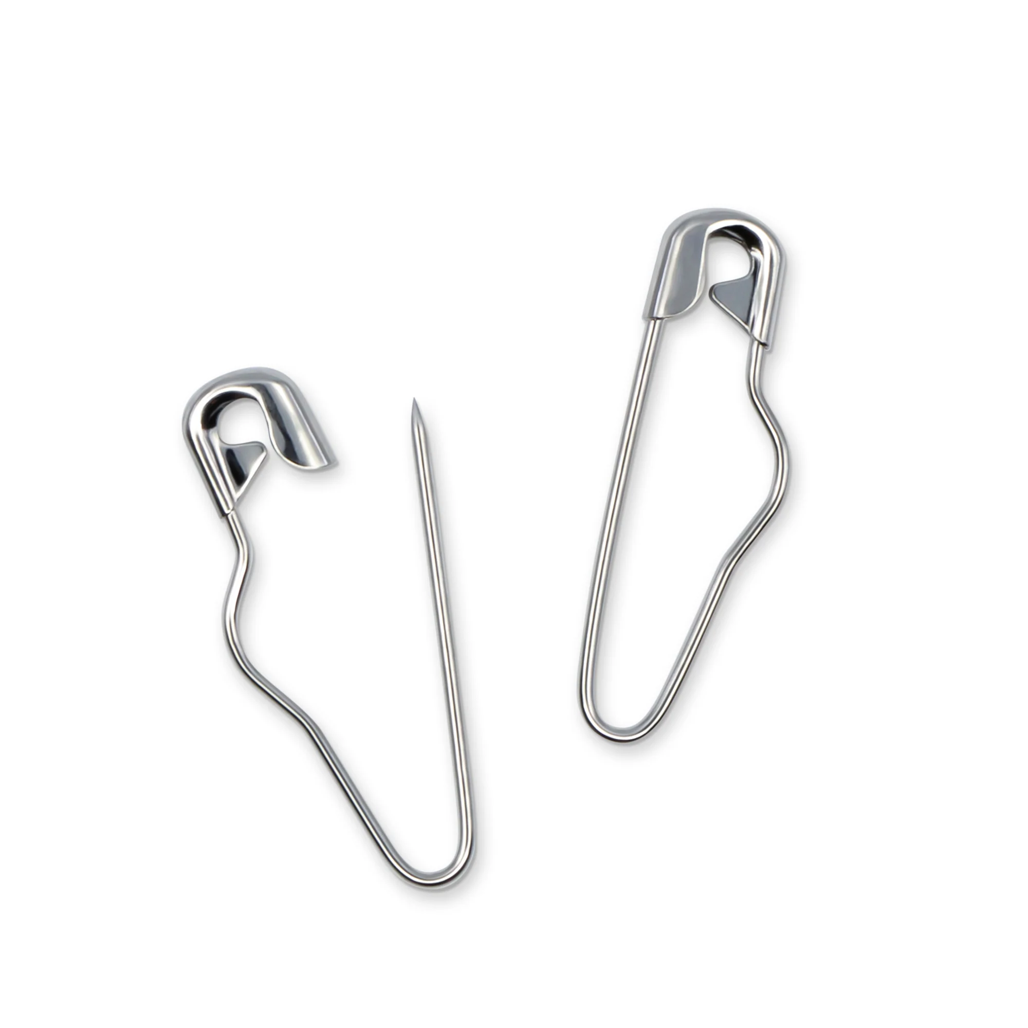 3/4" Button Pins, Nickel, 10 pc - Image 2