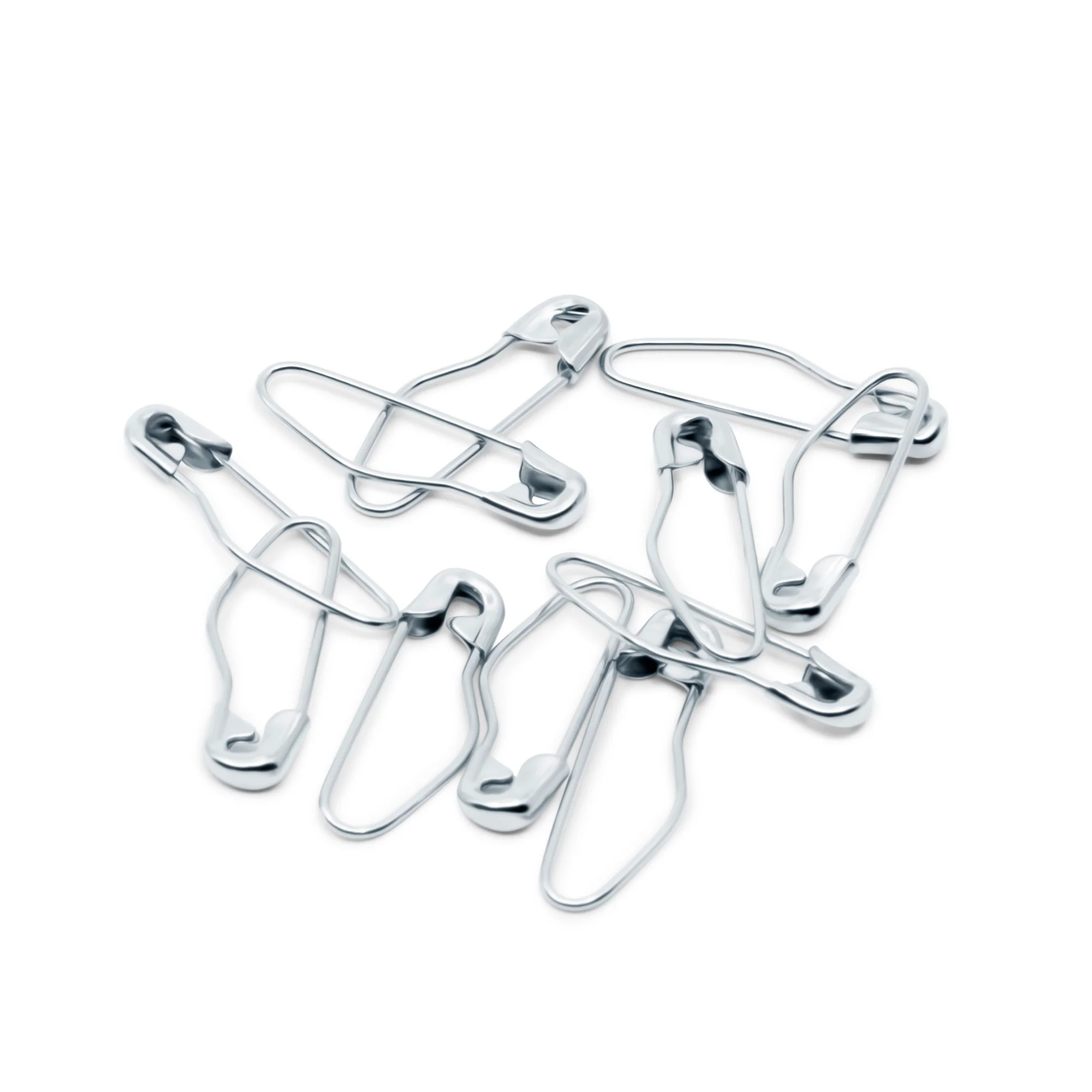 3/4" Button Pins, Nickel, 10 pc - Image 3