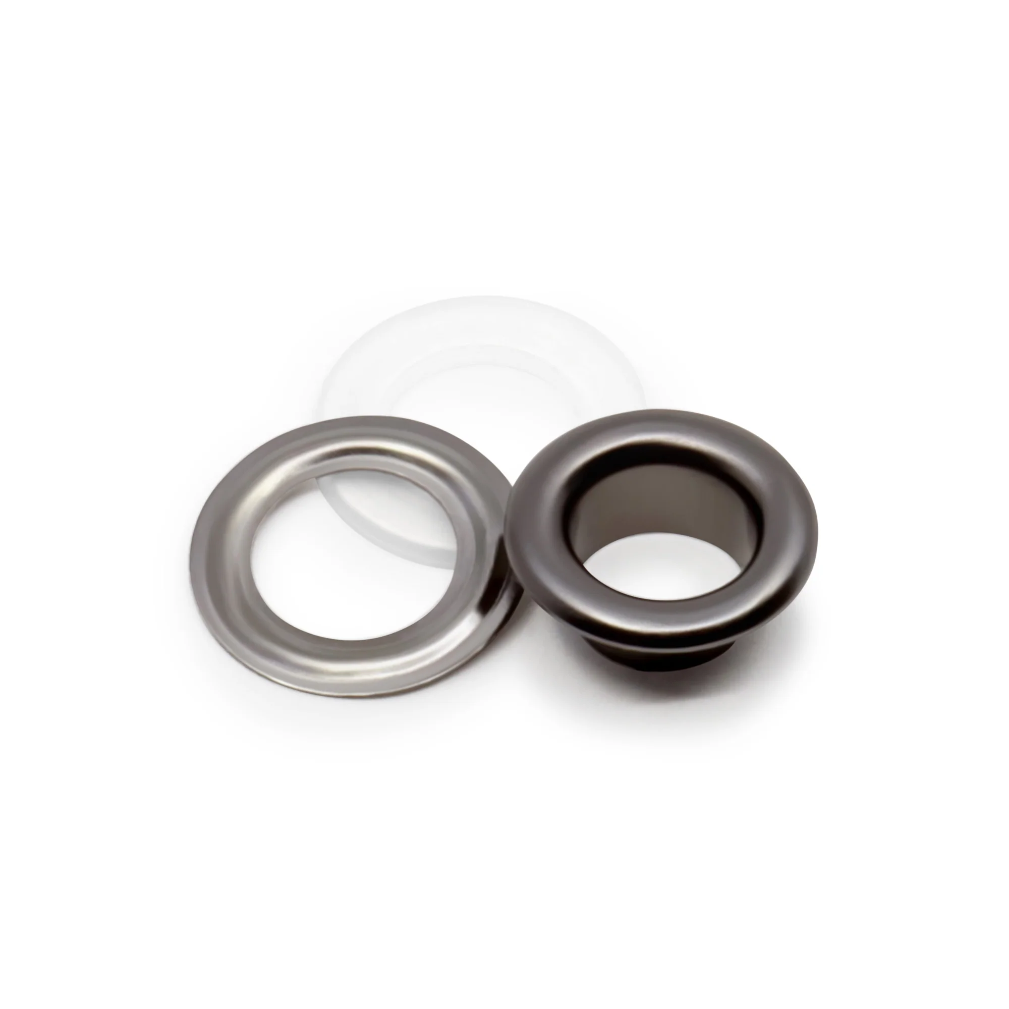 1/4" 2-Part Eyelets & Tools, 15 Sets, Gunmetal - Image 2