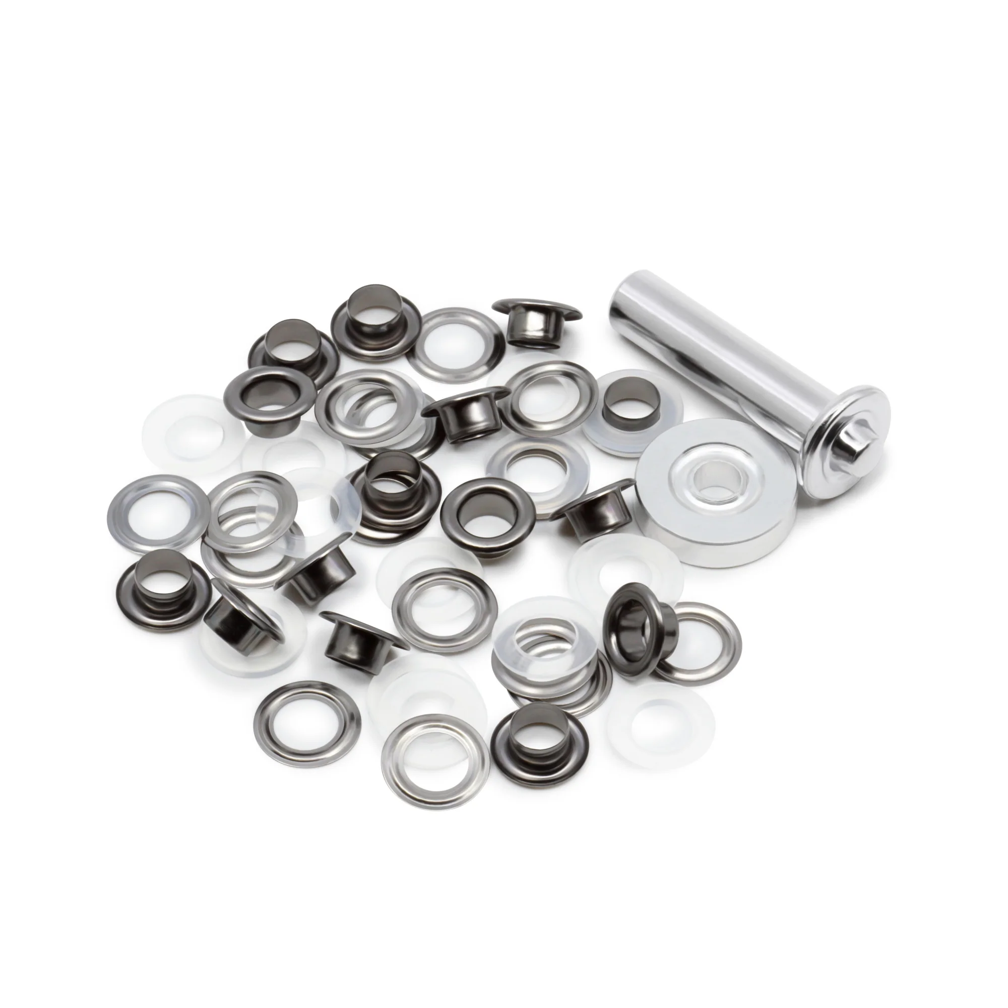 1/4" 2-Part Eyelets & Tools, 15 Sets, Gunmetal - Image 5